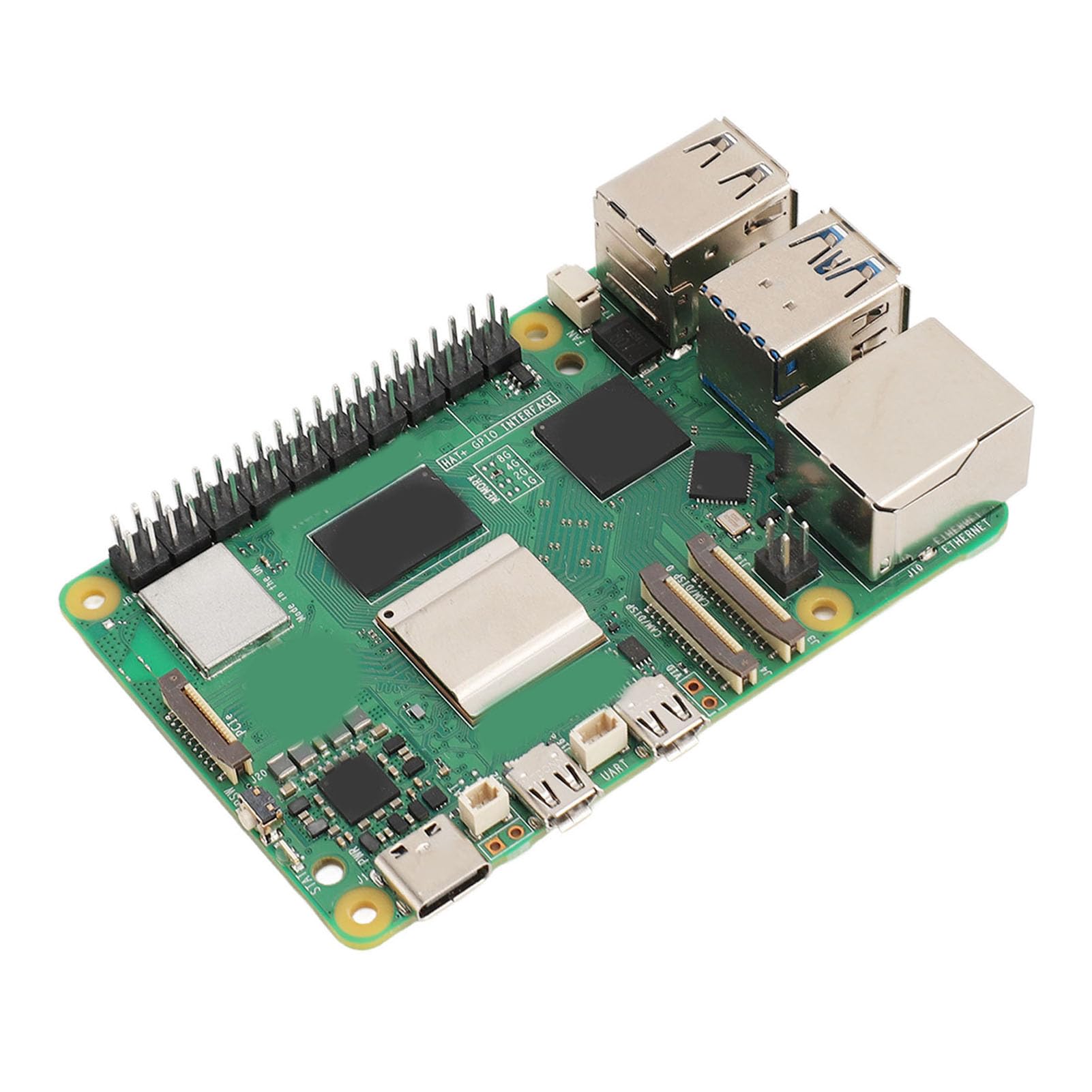Cryfokt Nome do Cryfokt Computador de Placa única 5, CPU Quad Core 64 Bits Arm Cortex A76 de 2,4 GHz, 4 GB LPDDR4X RAM, 4Kp60 Duplo, Gigabit Ethernet, WiFi de Banda Dupla Bluetooth 5.0 (8GB)