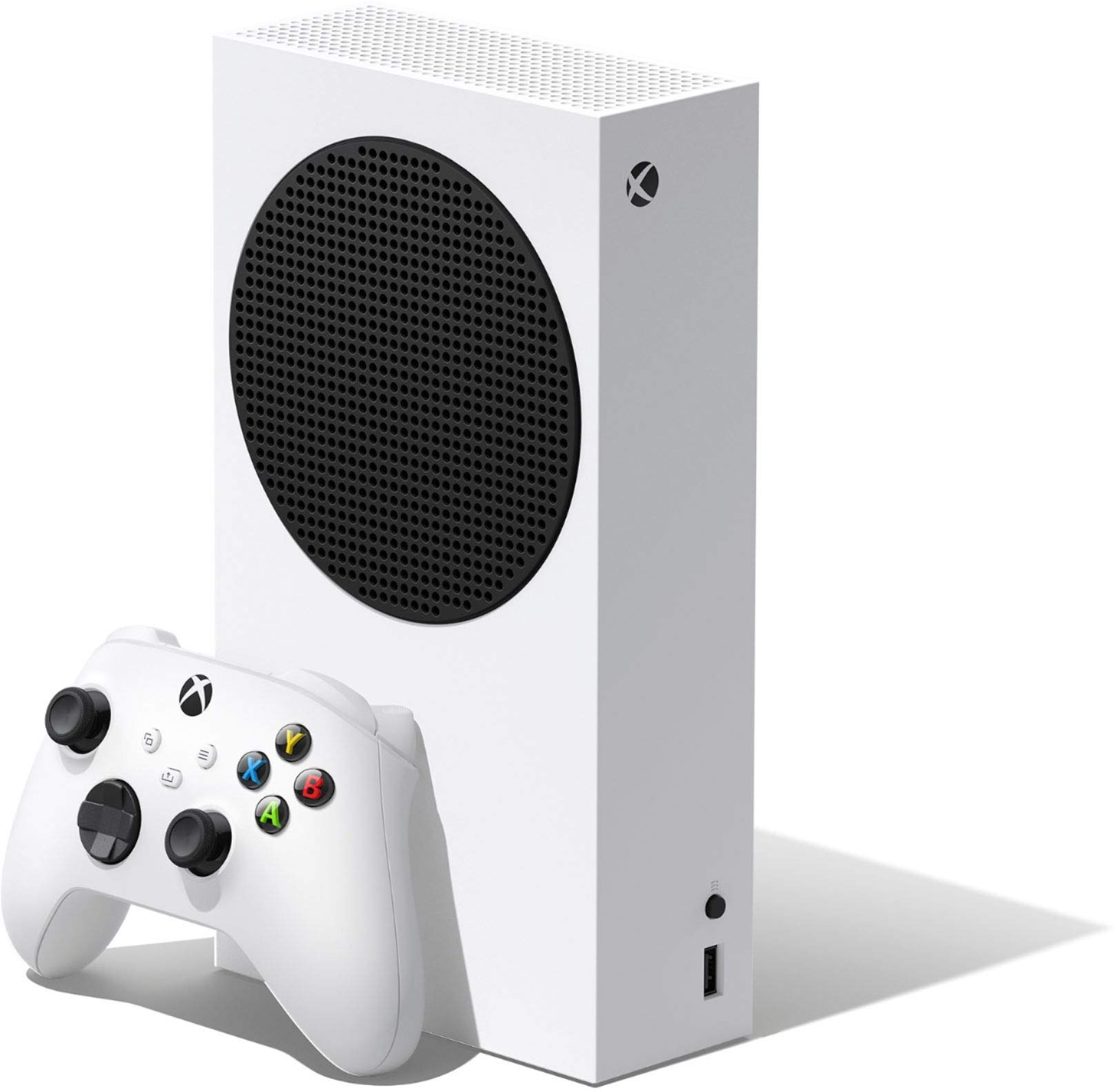 Microsoft Xbox Series S 512 GB All-Digital Console de jogos + 1 controle sem fio Xbox, branco - resolução de 1440p, até 120 FPS, 802.11ac 2x2 WiFi - WEPGPY HDMI Cabo