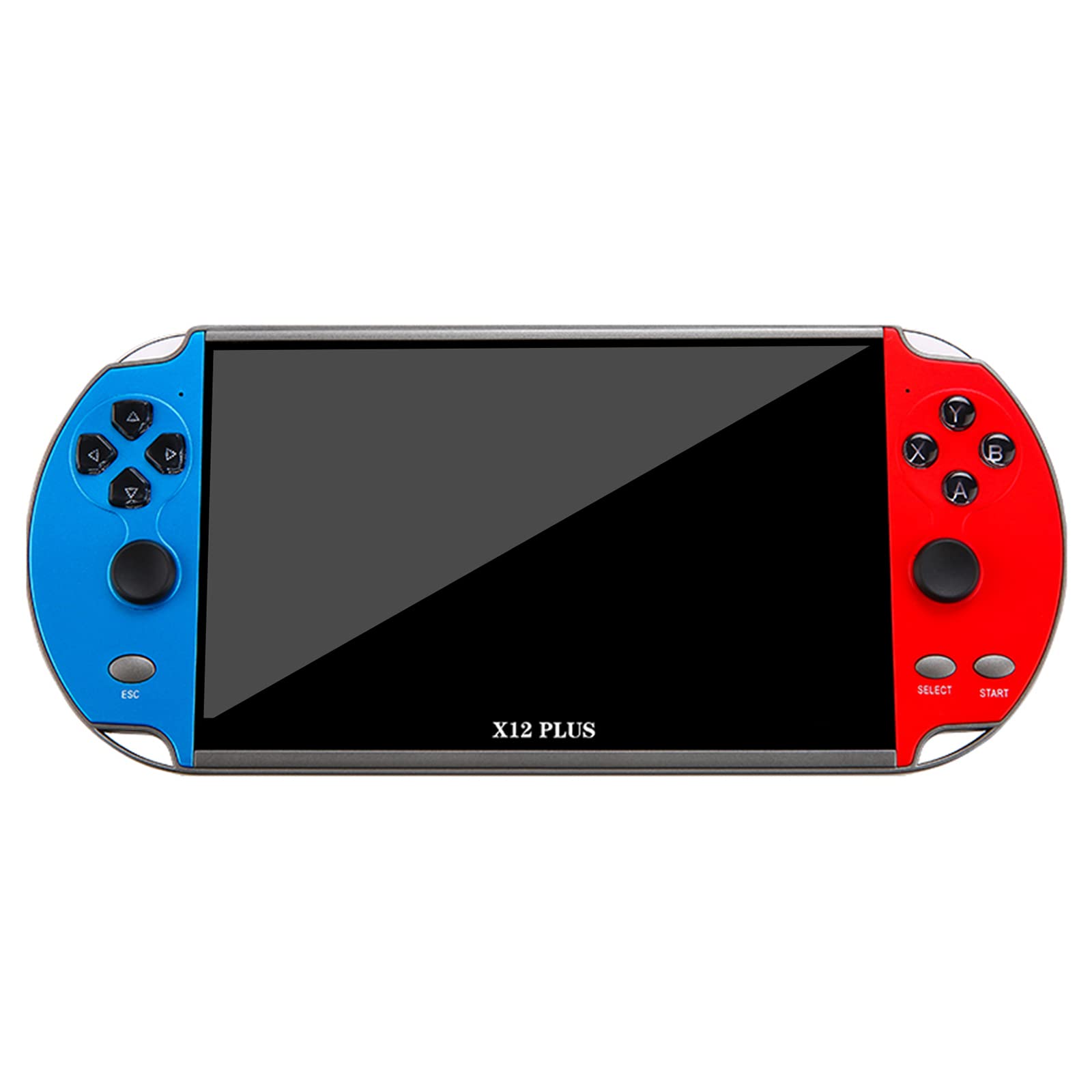 CASSONRM X12 Plus Console de videogame de 7 polegadas integrado para 1000 jogos Joystick duplo portátil de 16 GB Controlador de jogo Spupport Saída AV Cartão TF Música E-book