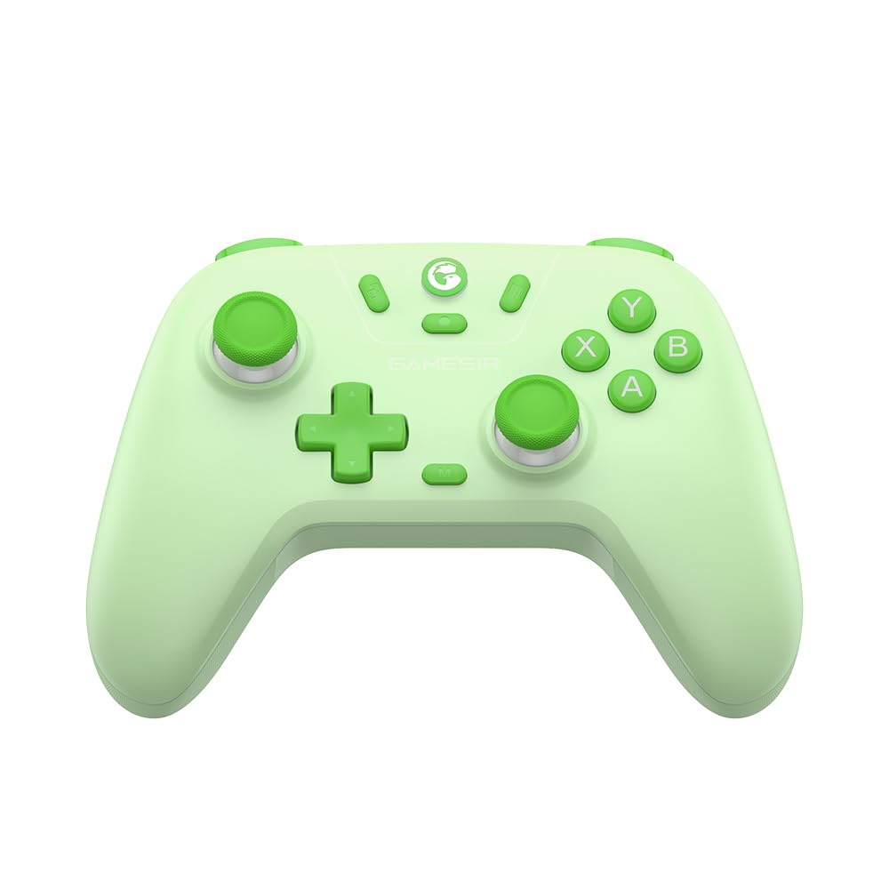 GameSir Nova Lite Controle Bluetooth e Sem Fio 2.4G para PC Windows, Celular Android iPhone, Nintendo Switch e Steam Deck, Gamepad com Hall Effect Anti-Drift, Turbo, Vibração, Dongle USB - Verde