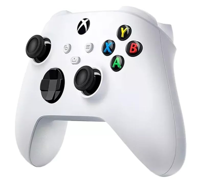 Controle Sem Fio Xbox Series Robot White - Bluetooth, Conexão USB-C, D-pad Híbrido e Aderência Texturizada para PC, Console e Mobile
