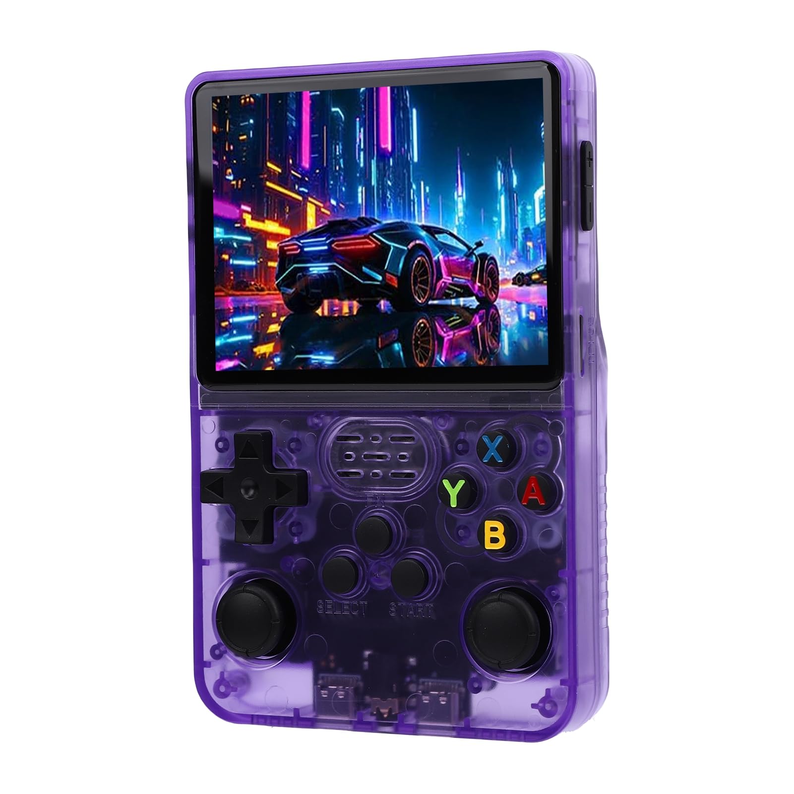 Player de Jogo Portátil, Console de Jogo Portátil retrô, Joysticks 3D Duplos, Tela de 3,5 Polegadas 640x480 Suporta Mais de 10 Emuladores, Bateria de 3000mAh 128G, Design