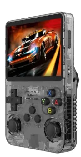 Console Portátil R36S com Mais de 15.000 Jogos, 64GB, Tela IPS de 3.5 Polegadas