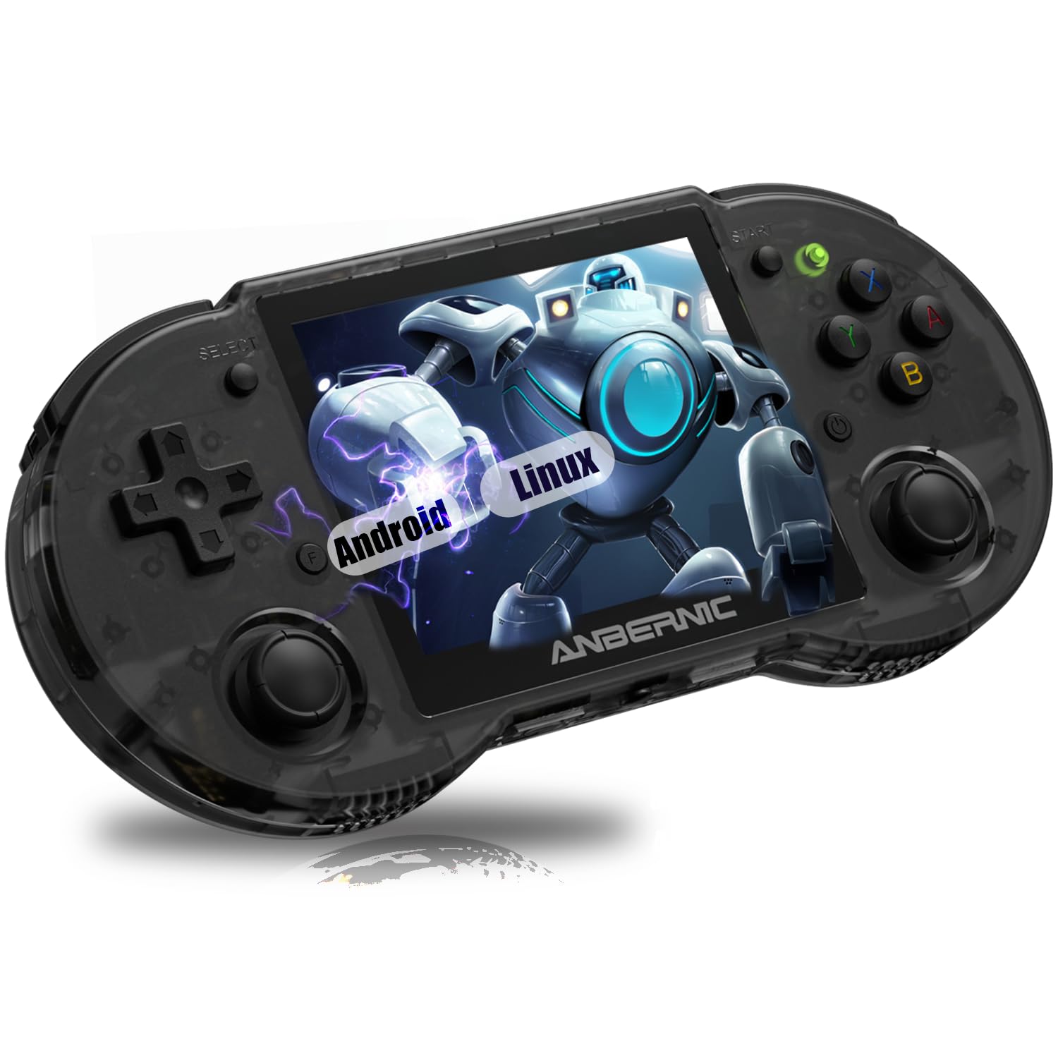 Aivuidbs Console de Jogos Portátil Retrô com Sistema Operacional Duplo Android 11 e Linux, Placa de Vídeo Rg353P com Suporte A Multitoque, Wi-Fi 5G 4.2, Bluetooth e Jogos Online, Compatível