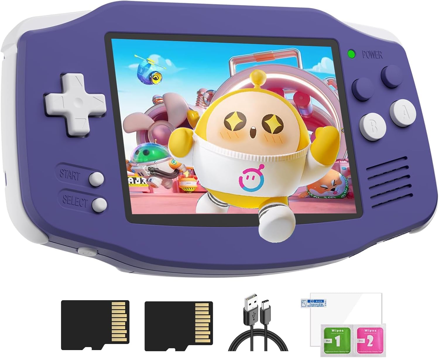 Doriteney Rg34Xx Retro Handheld Game Console Linux Os 3.4'' Ips 720 * 480 Tela 64G Cartão 5000+ Jogos Clássicos Rg34Xx H700 64-Bit 3500Mah Bateria Game Player Compatível Com Bluetooth Wifi