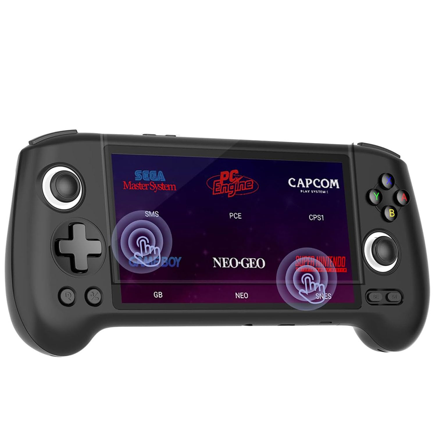 Aivuidbs RG556 Retrô Handheld Game Android 13, com Tela Touch OLED de 5.48 Polegadas, 128GB Pré-carregados 4423 Jogos, Suporte DP e WiFi Bluetooth, Bateria de 5500mAh