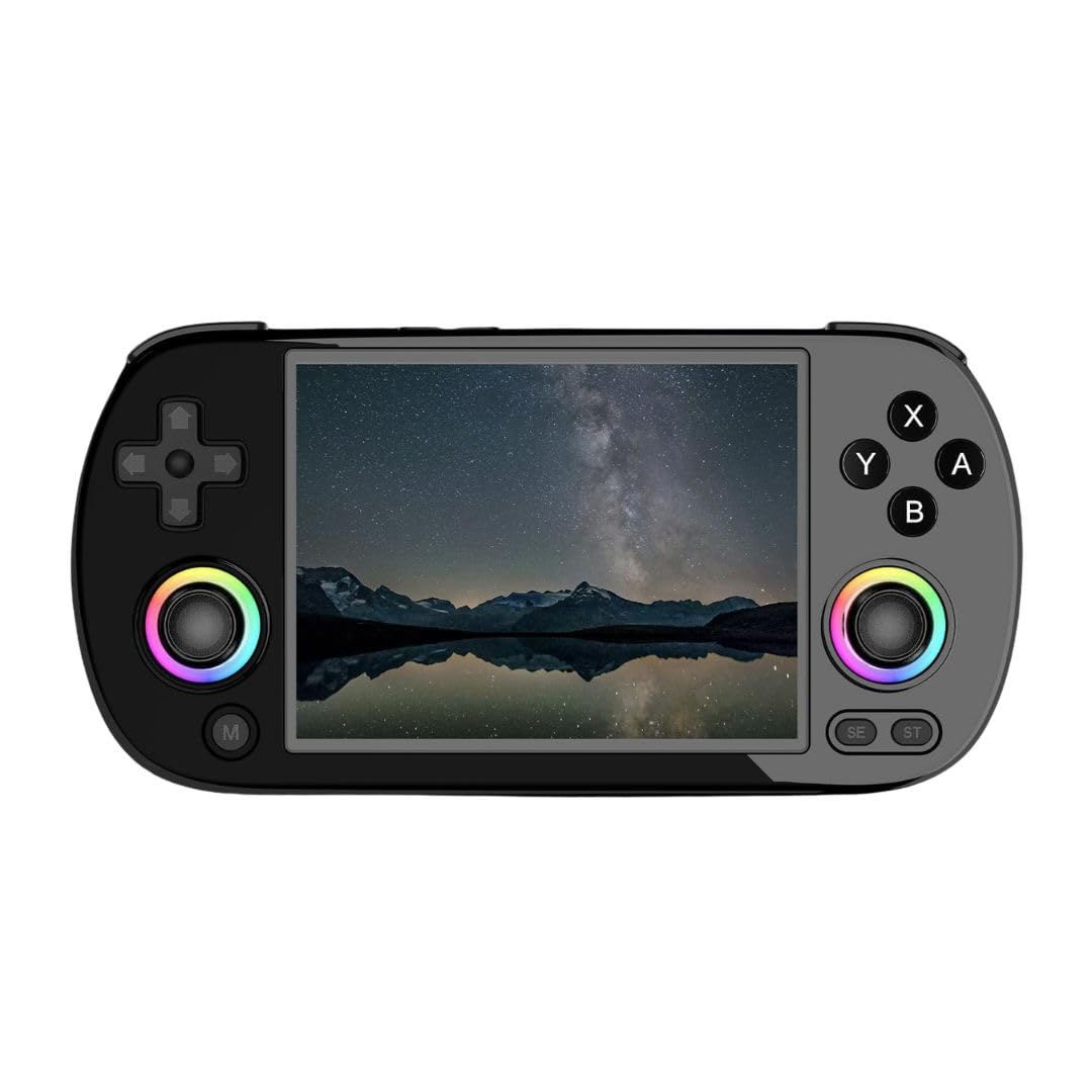 Console Portátil Retrô RG40XX H – Tela IPS 4”, Sistema Linux 64 Bits, Wi-Fi, Bluetooth, Saída HD para TV e Jogos Retro Portáteis