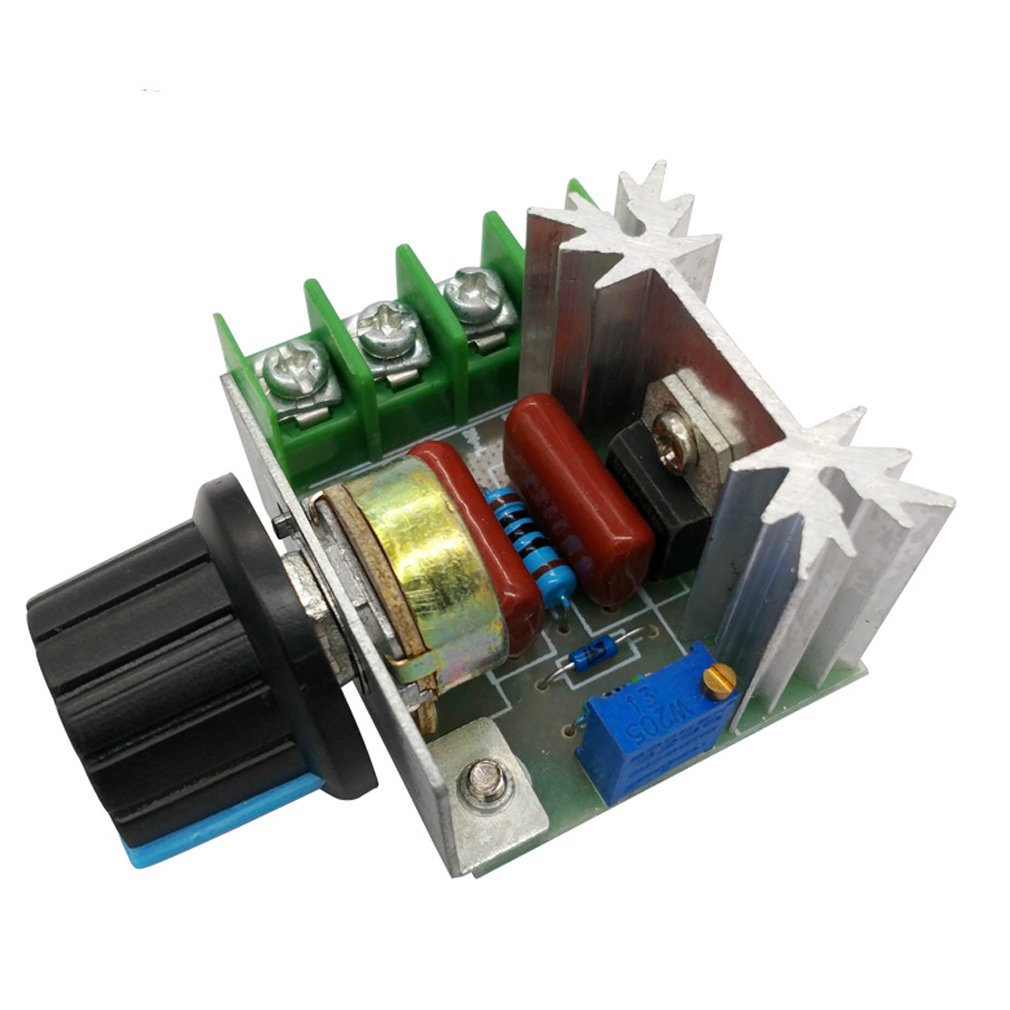 HiLetgo 2000W PWM módulo de controle de velocidade do motor CA regulador de velocidade regulador de velocidade 50-220V regulador de tensão ajustável
