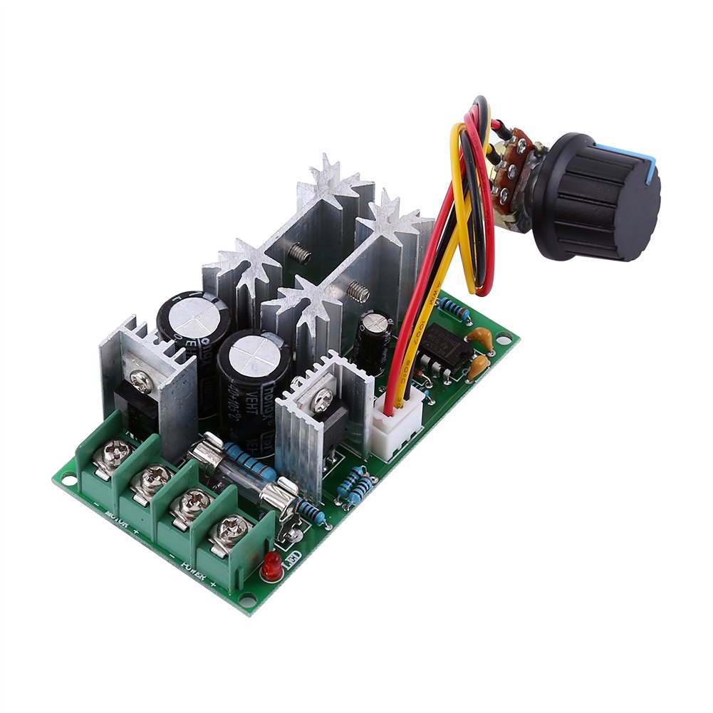 Walfront Controlador de velocidade do motor PWM DC 12V 24V 36V 48V 20A DC Motor Driver Módulo Regulador de corrente de alta potência