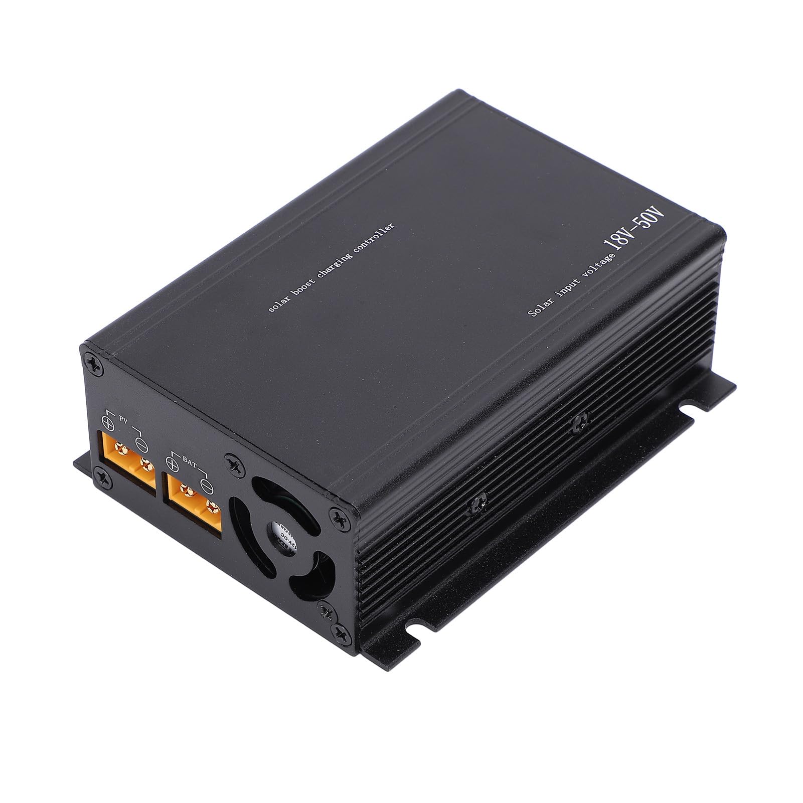 Controlador de Carga Solar Boost MPPT, Regulador Inteligente de Bateria Com Display LCD para Carro Elétrico, Barco, Alumínio