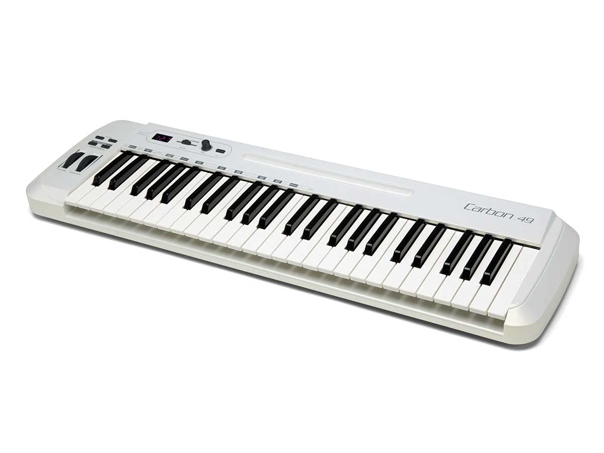 Controlador Midi 49 Teclas Branco Samson Carbon 49 USB SAKC49