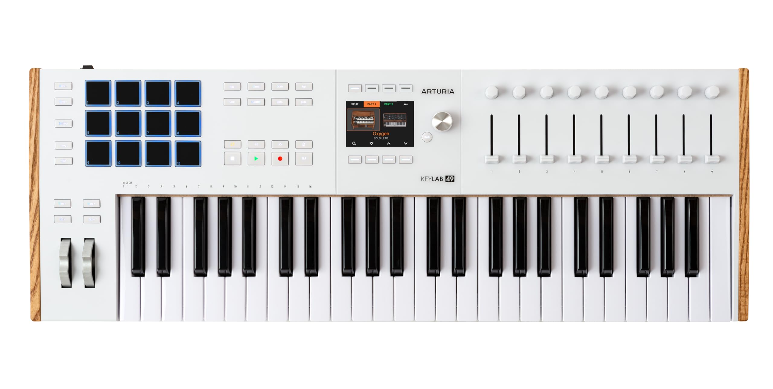 ARTURIA Keylab 49 Mk3 Branco — Controlador De Teclado Usb Midi De 49 Teclas Com Software Analog Lab Pro Incluído