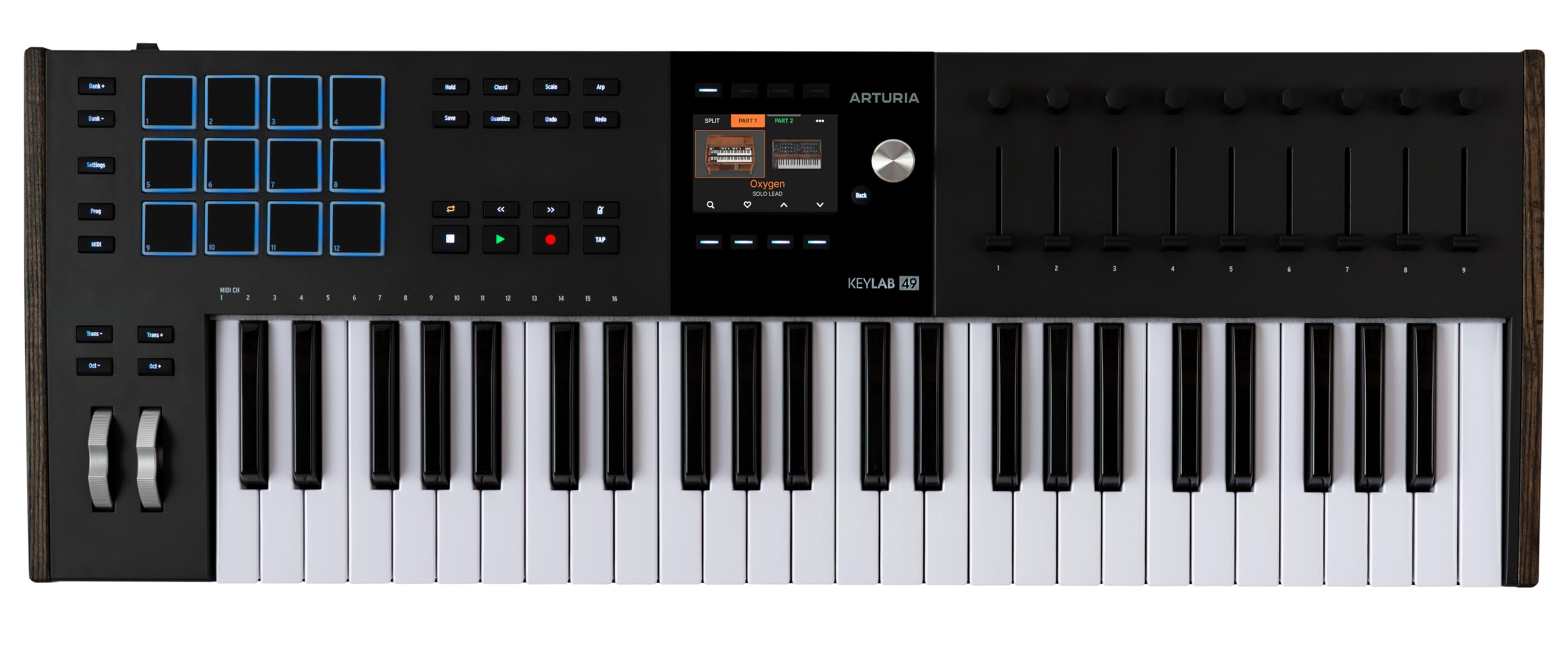 ARTURIA Keylab 49 Mk3 Preto — Controlador De Teclado Usb Midi Com Software Analog Lab Pro Incluído