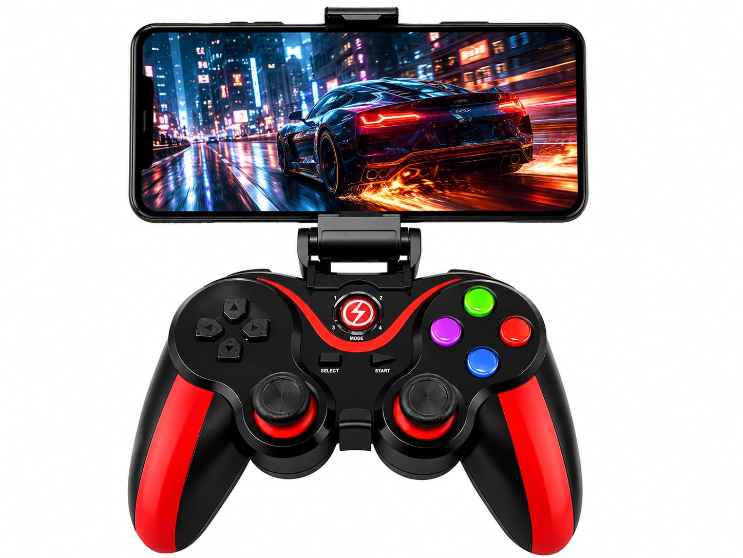 Controle Bluetooth Sem Fio para Android e iPhone Recarregável