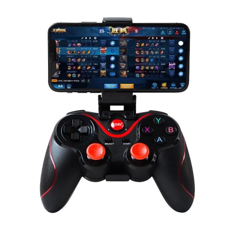 Controle Bluetooth Gamer para Celular com Suporte – Gamepad Android e iOS, Joystick Sem Fio Portátil, Compatível com Smartphone e Tablet, Acessório Gamer com Cabo USB para Jogos Mobile