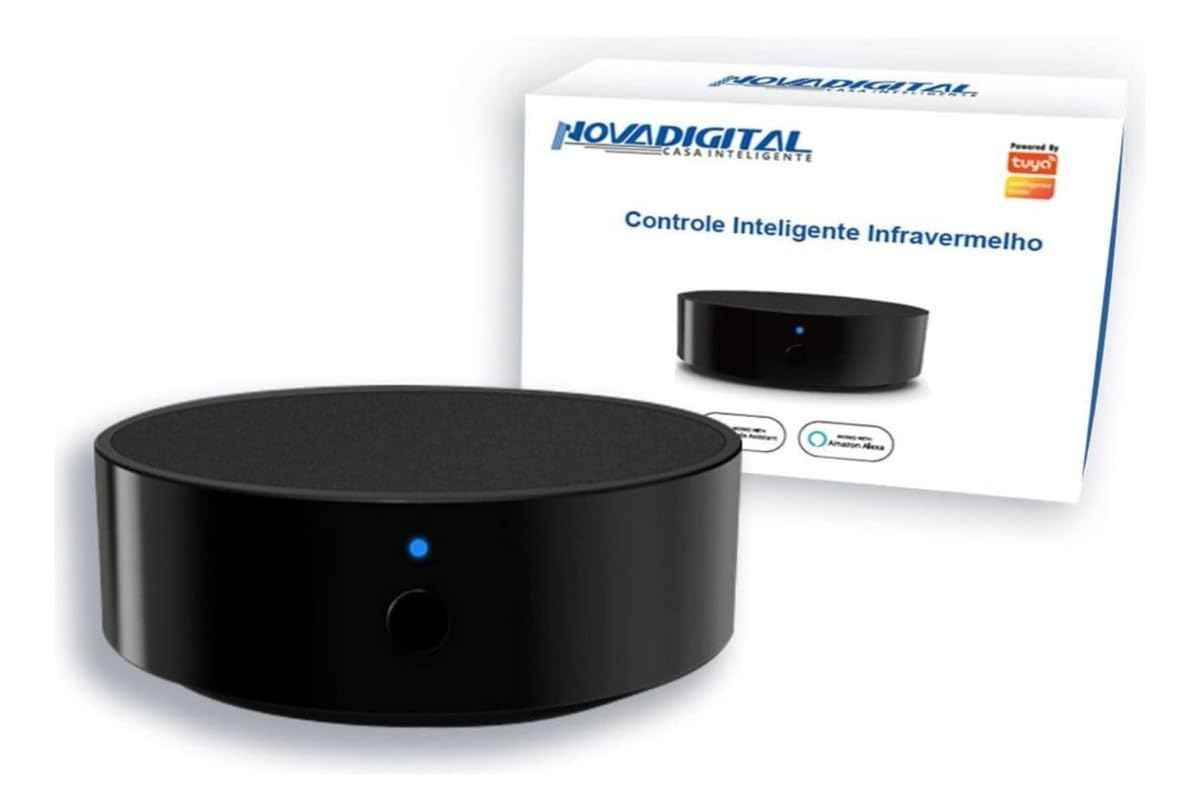 Nova Digital Controle Universal IR Infravermelho Inteligente Para Automação Wi-Fi Novadigital SRW-004 Tuya Smart Life Alexa Compatível Com Tv Ar Condicionado Monitor