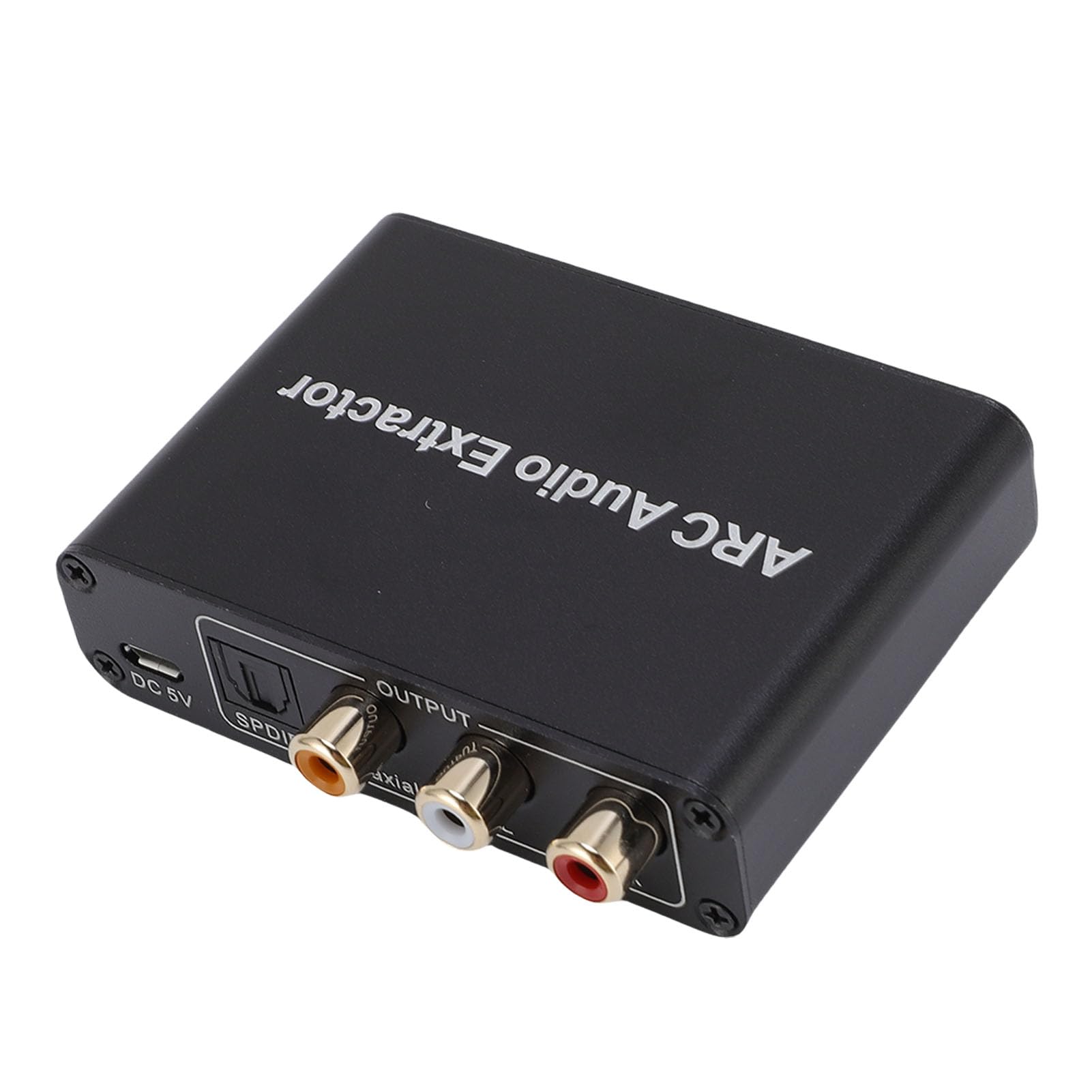 Zopsc Extrator de do Adaptador ARC, Conversor óptico Coaxial para HDMI ARC de 192 KHz, Digital Com Silenciamento Automático de Sinal de Liga de Alumínio para Alto-fala