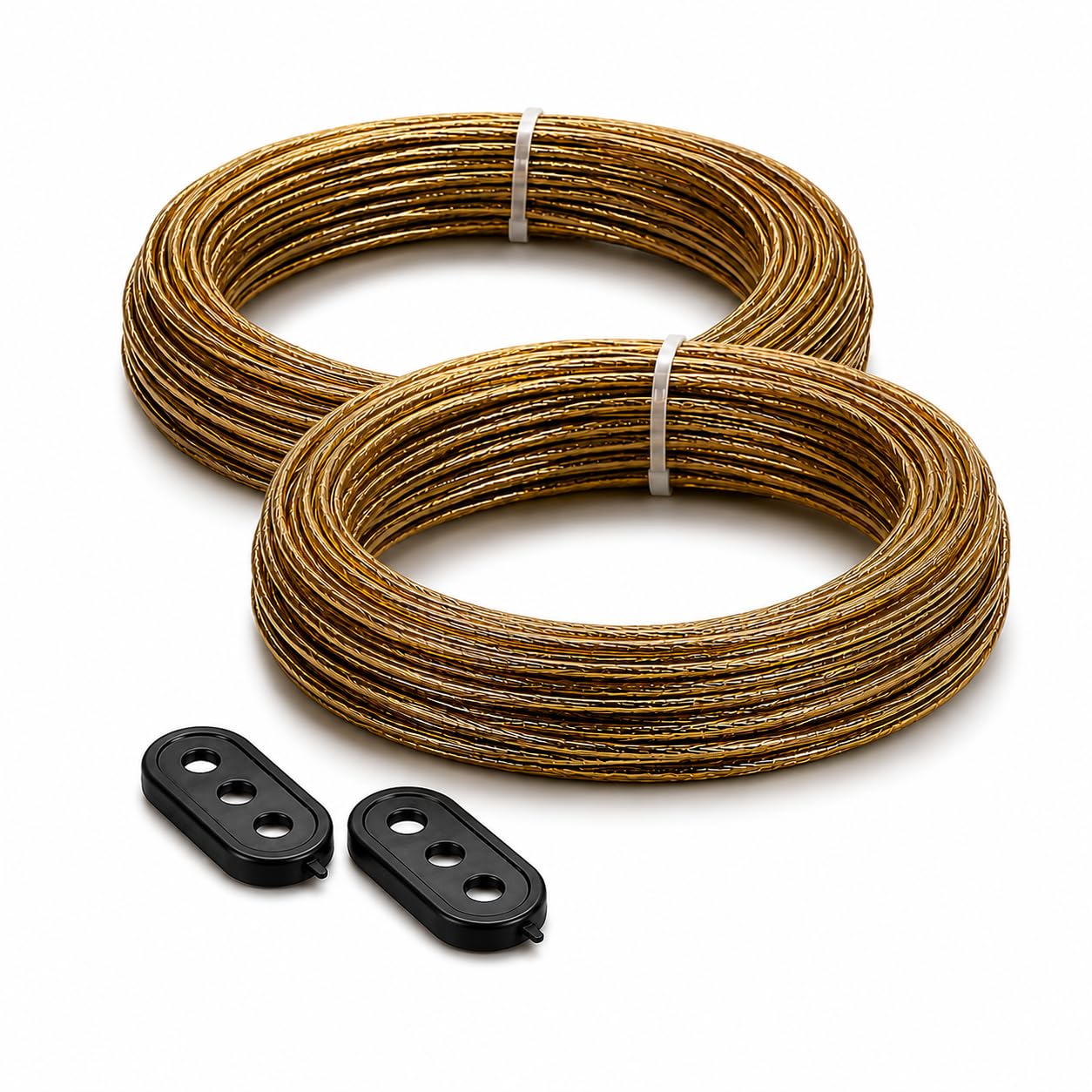 Suporte GPF Kit Corda de Aço para Varal Revestida 40m 2 Unidades de 20m