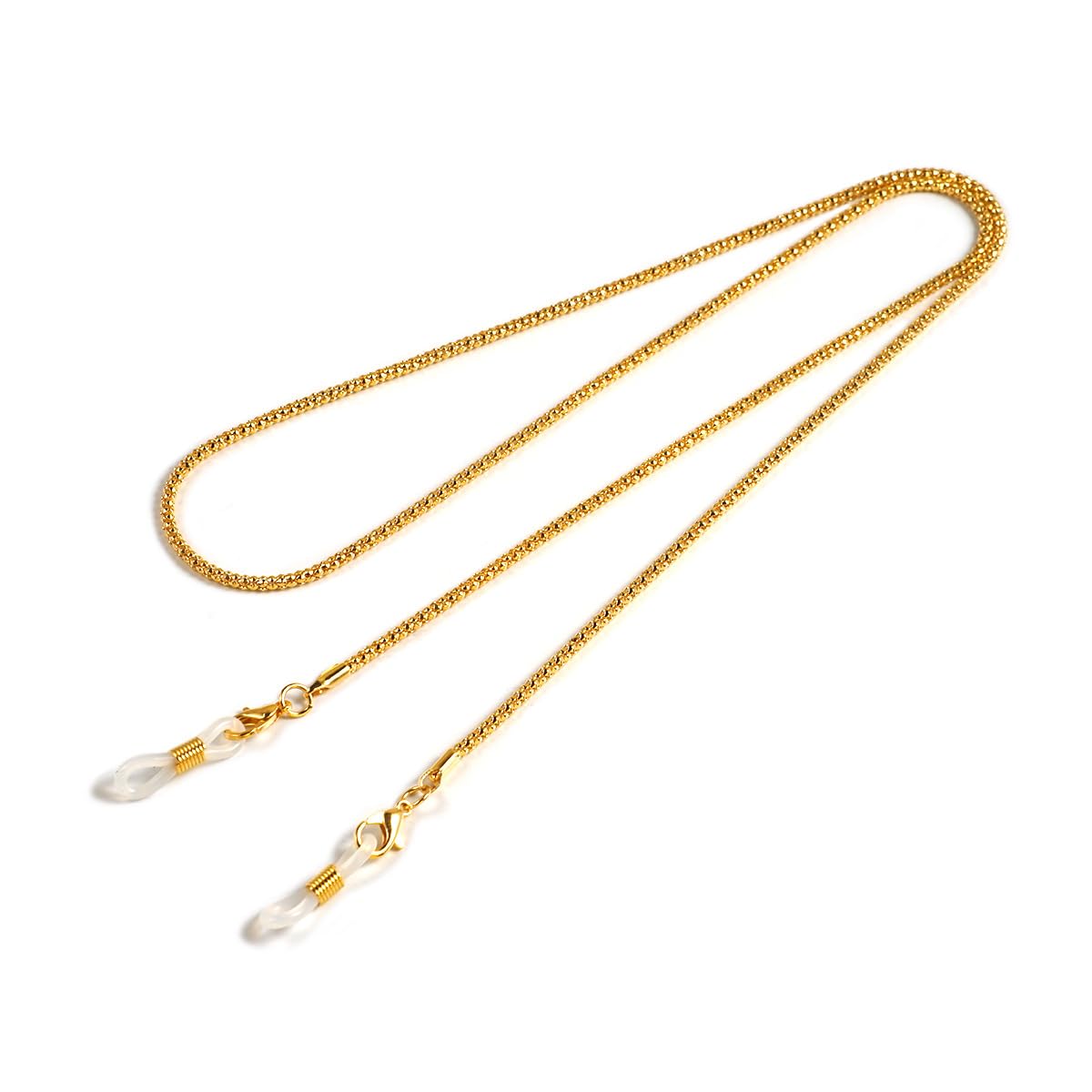 Corrente de óculos para mulheres e homens, elegante, elegante, retrô, corrente de milho, cordão de óculos, acessórios modernos