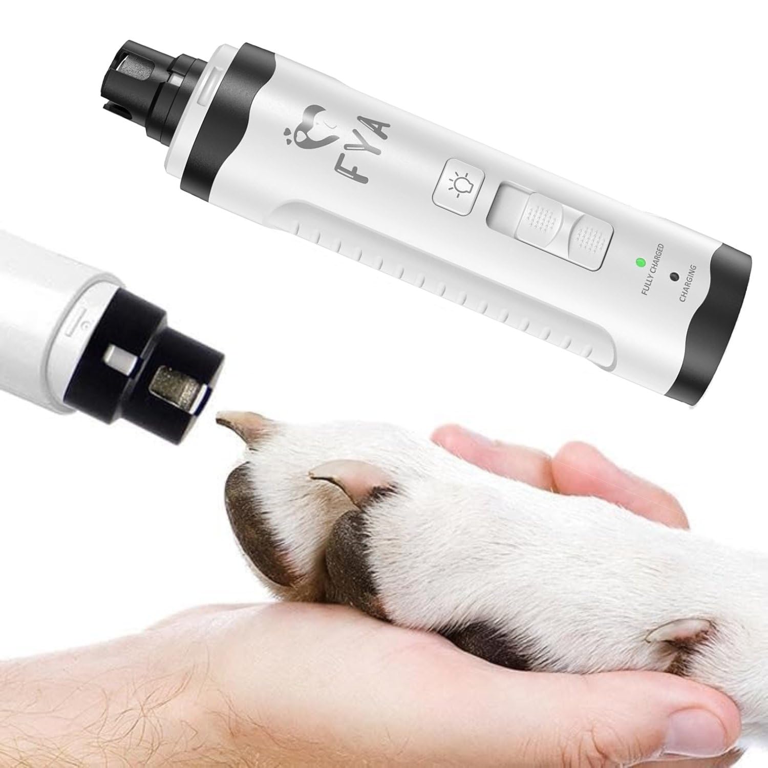 WLMAX Aparador e Lixa de Unhas Elétrico Para Animais de Estimação, Gato & Cão, Recarregável USB, 7 Horas de Uso, Ultra Silencioso, Modelo Novo