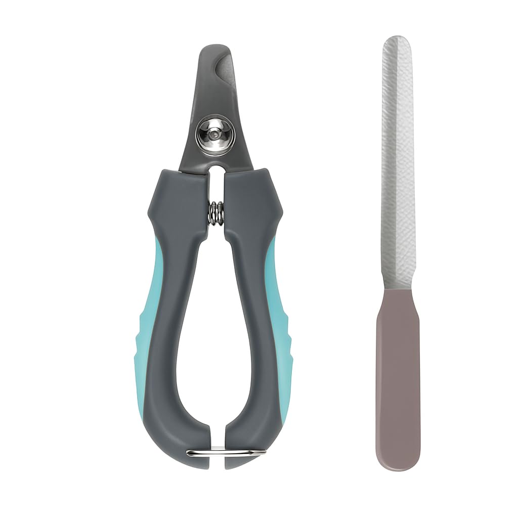 HomePet Gênero Unissex Cortador de Unha Pet com Lixa Profissional Para Cachorro Gato Aço Inox Ergonômico Trava Segurança