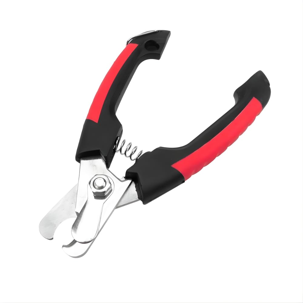 Alicate Cortador de Unha para Cachorro e Gato Médio e Grande Porte – Profissional Aço Inox com Trava de Segurança e Mola – Tesoura Pet Robusta, Corte Preciso e Sem Dor