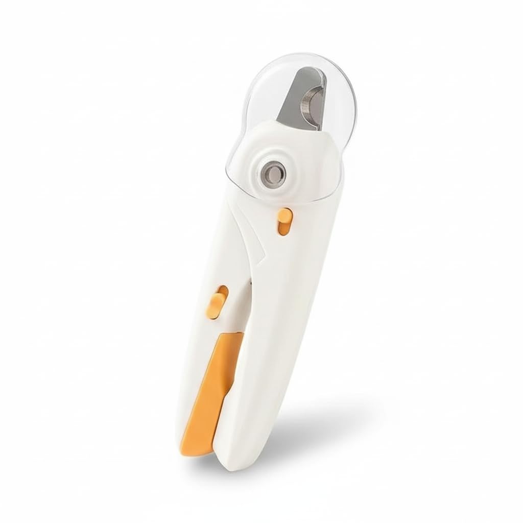Cortador de Unhas para Cães e Gatos "Tchau, Medo de Cortar" Luz LED Vê a Veia Antes de Cortar – Alicate Inox Profissional Ergonômico com Lixa Inclusa