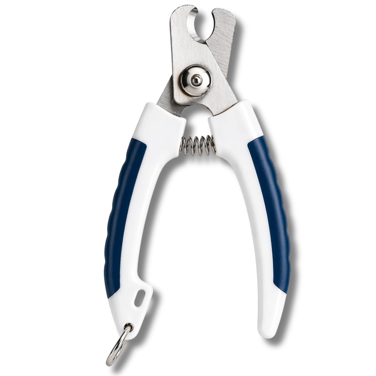 HomePet Gênero Unissex Alicate Cortador de Unhas para Cães e Gatos com Trava de Segurança, Lâmina em Aço Inox, Cabo Antiderrapante e Mola de Precisão – Corte Seguro e Profissional (AZUL)