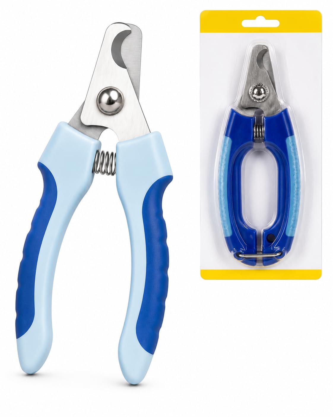 Alicate Cortador de Unhas Para Pet Profissional 16cm Aço Inox | Cães Gatos | Trava de segurança; Cabo antiderrapante; Corte preciso; Mola de retorno suave; Design leve, compacto e funcional