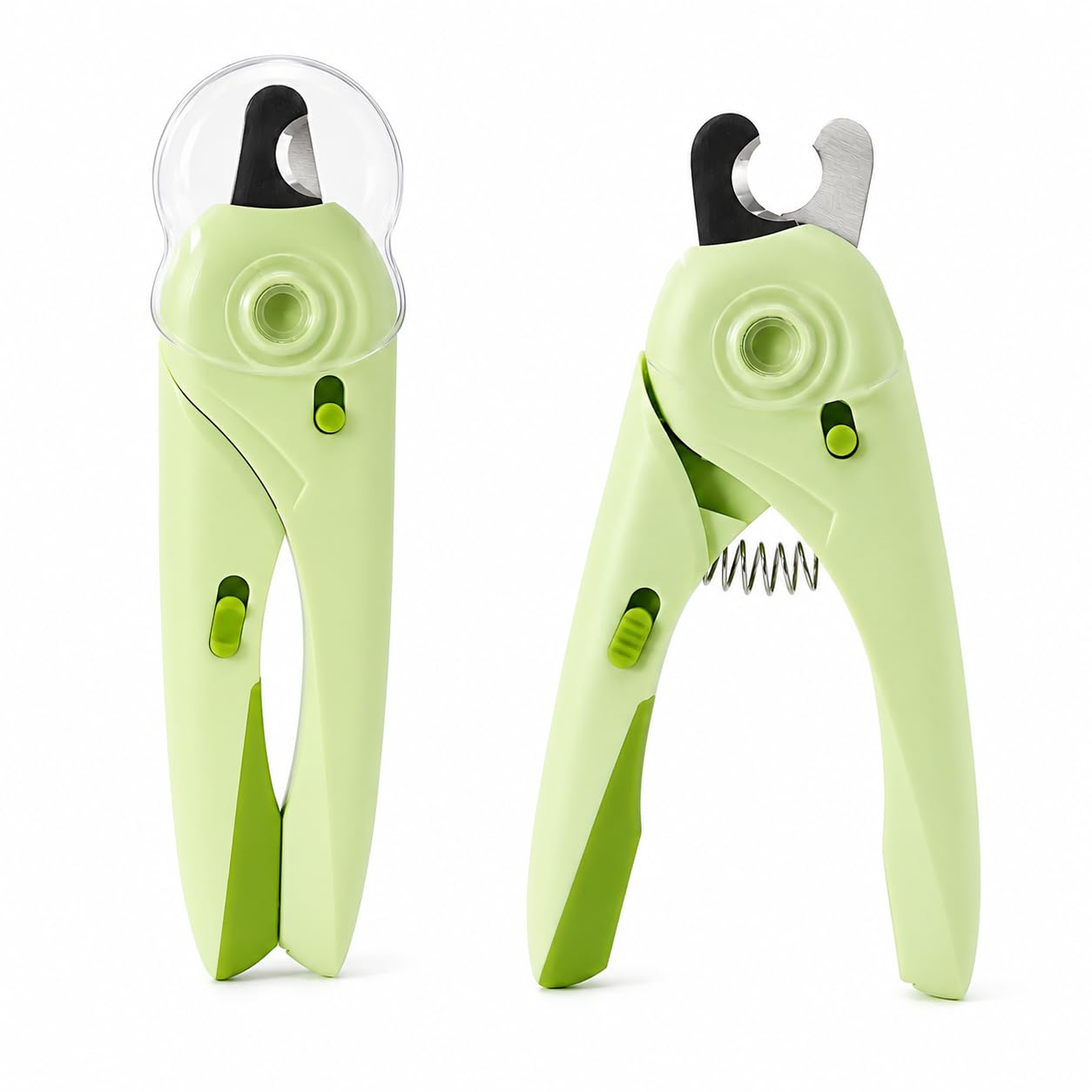 Alicate Cortador de Unha de Gatos e Cães com LED e Lixa, Corte Seguro e Preciso, Kit Completo Manicure PET, Uso Doméstico e Profissional, Design Ergonômico, Produto Ideal para Cuidados e Higiene do Seu Melhor Amigo, Acabamento Premium (Verde)