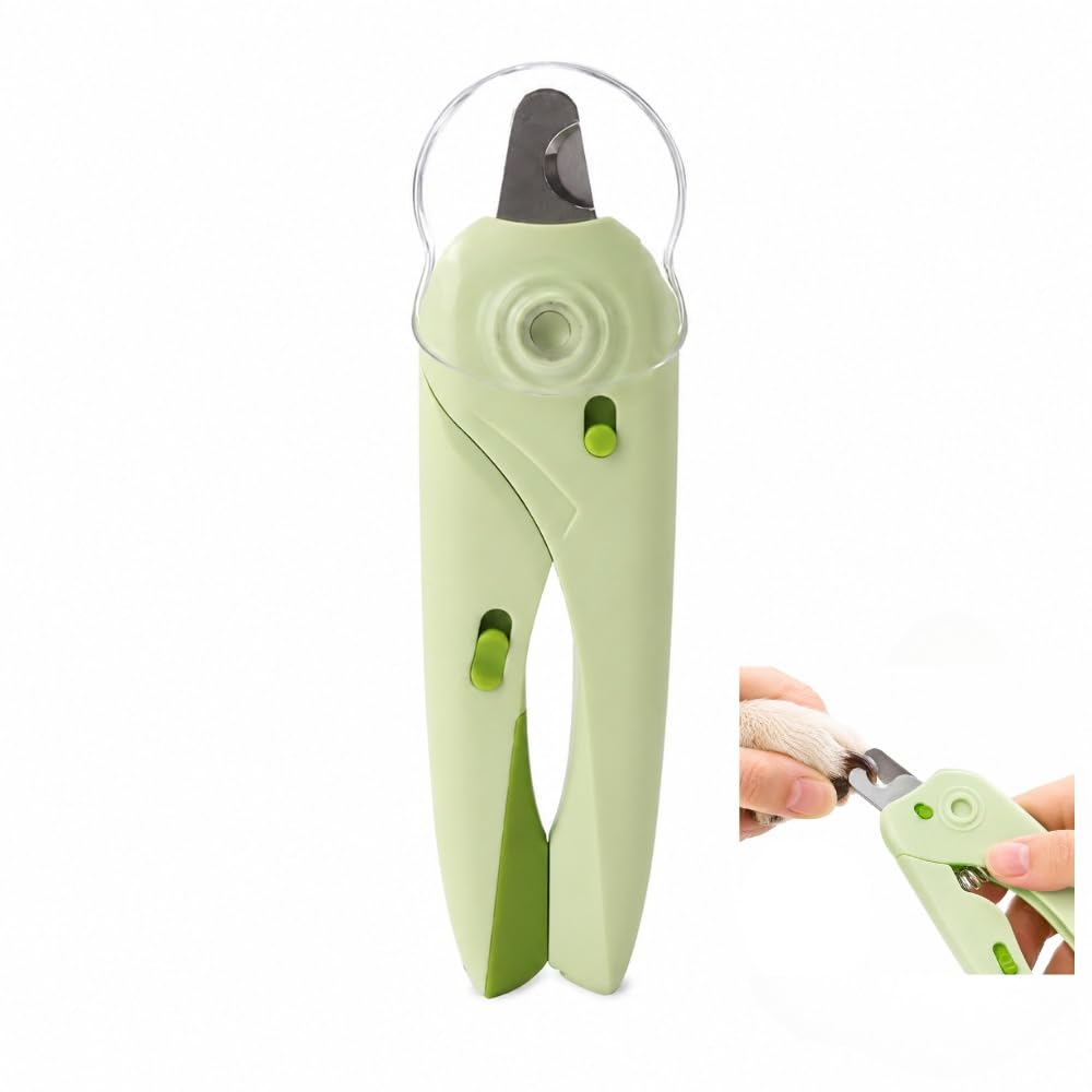 Cortador de Unhas para Cães e Gatos com Luz LED | Alicate Profissional em Aço Inox | Kit Completo com Lixa | Corte Seguro e Preciso | Design Ergonômico Antiderrapante para Pets