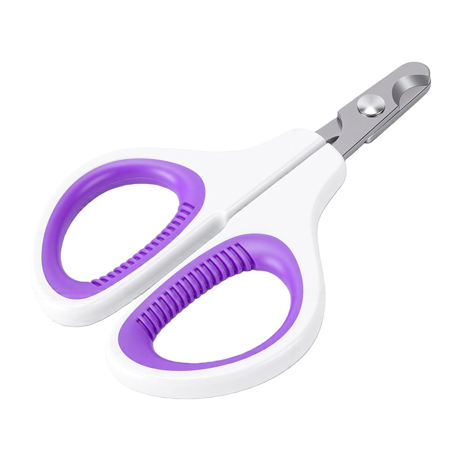 TOPINCN Profissional de Aço Inoxidável Gato Cortador de Unhas Pet Aparador de Unhas para Gatinhos Filhotes Coelhos Cobaias Aves Pequenos Animais (Roxa) | Ferramenta de preparação de filhotes de gatinho, cortador de unhas de pássaros, cortador de aço inoxidável para cuidados