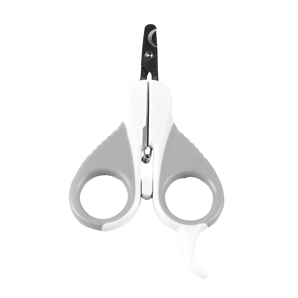 Cortador de Unhas Pet Profissional com Lâmina Aço Inoxidável e Cabo | Mola Flexível, Silicone Macio, 128 mm, 27.5 , Plástico Resistente