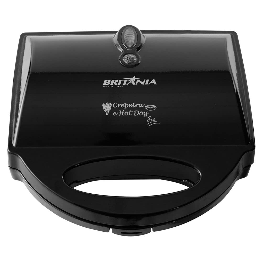 Crepeira, Crepeira Six, 6 crepes, Preto, 220v, Britânia