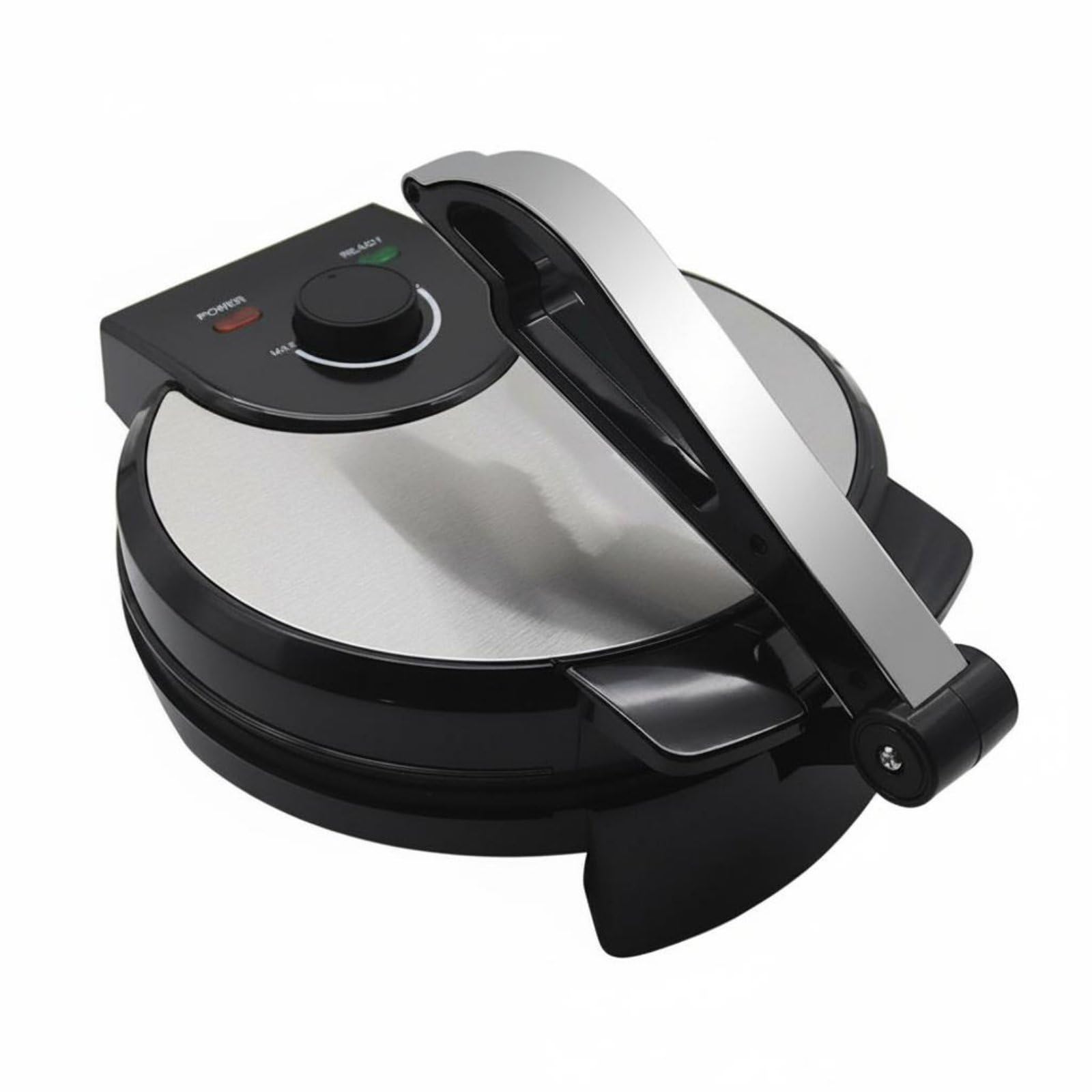 Crepeira multifuncional de 1200 W, elétrica de mesa, antiderrapante, placa de cozimento antiaderente para cozinha.