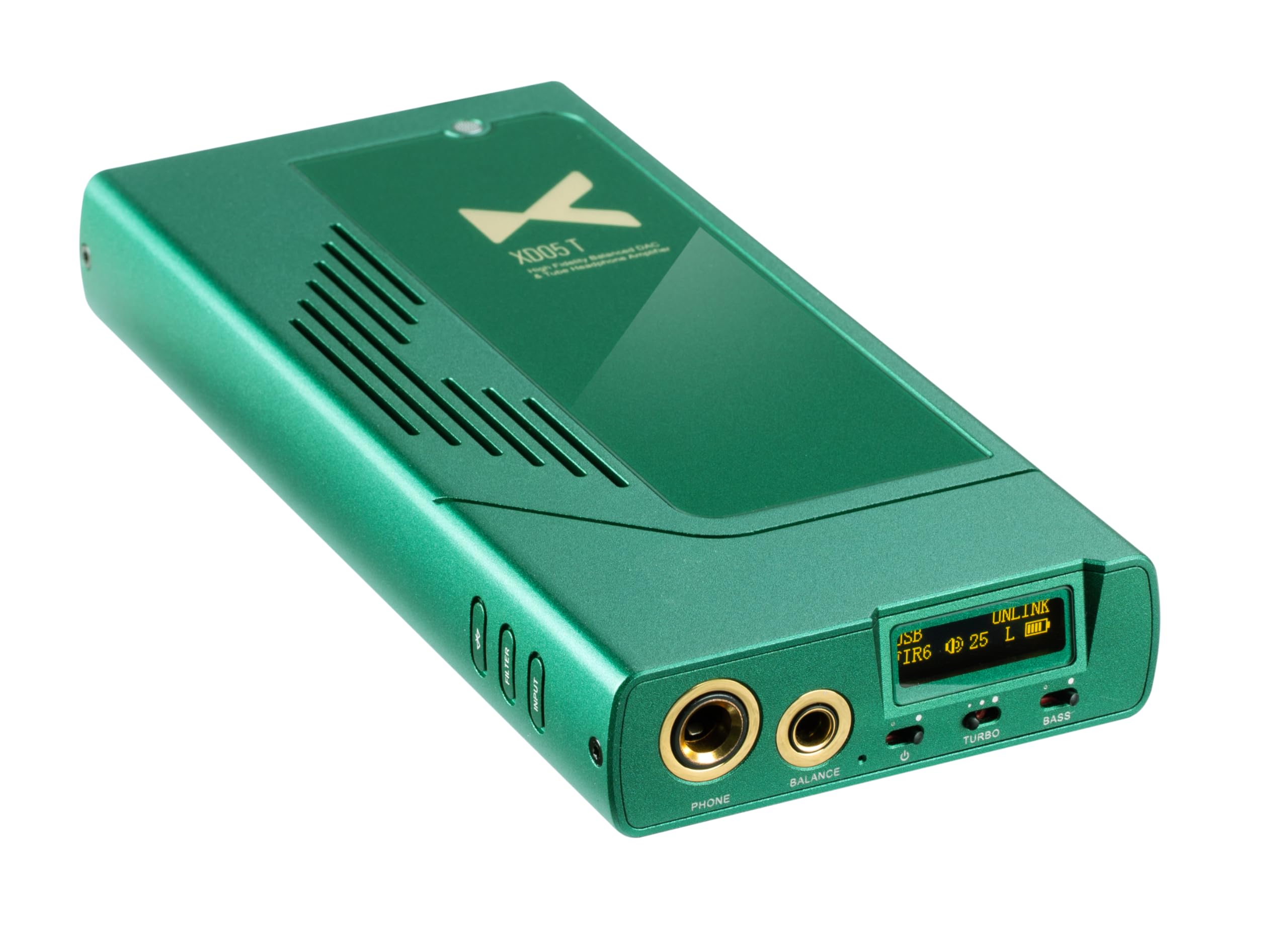 Amplificador de fone de ouvido xDuoo XD05 T portátil DAC e tubo balanceado - 1500mW AMP ES9039Q2M MQA DAC DSD512 32Bit/768kHz Bluetooth5.1/USB/Coaxial/Optical/Entrada AUX