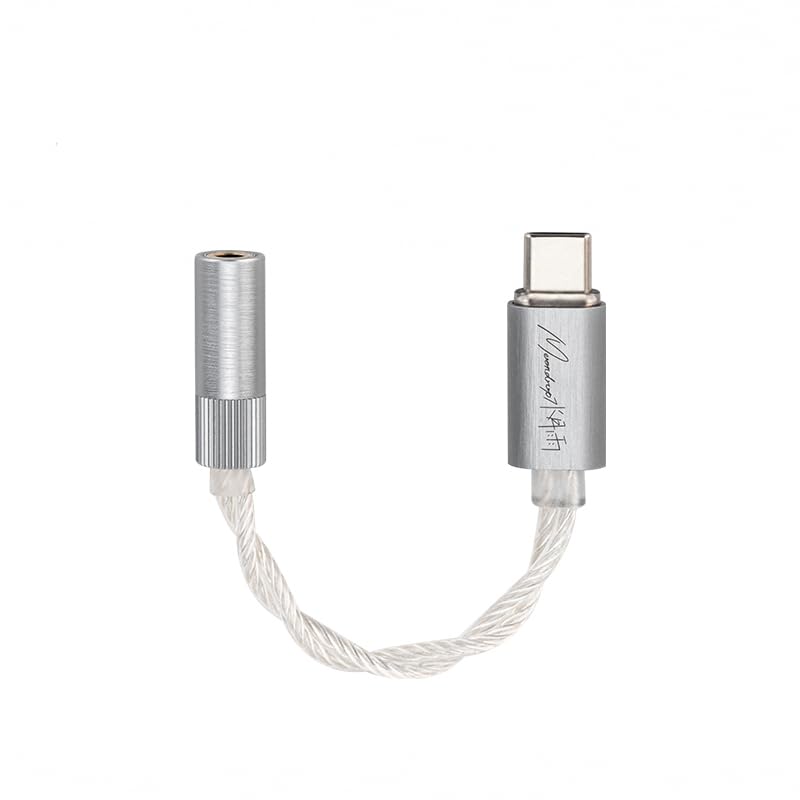 Moondrop Echo-A 32 bits/384 kHz USB tipo C portátil para fone de ouvido DAC/AMP com adaptador de conector de áudio de 3,5 mm