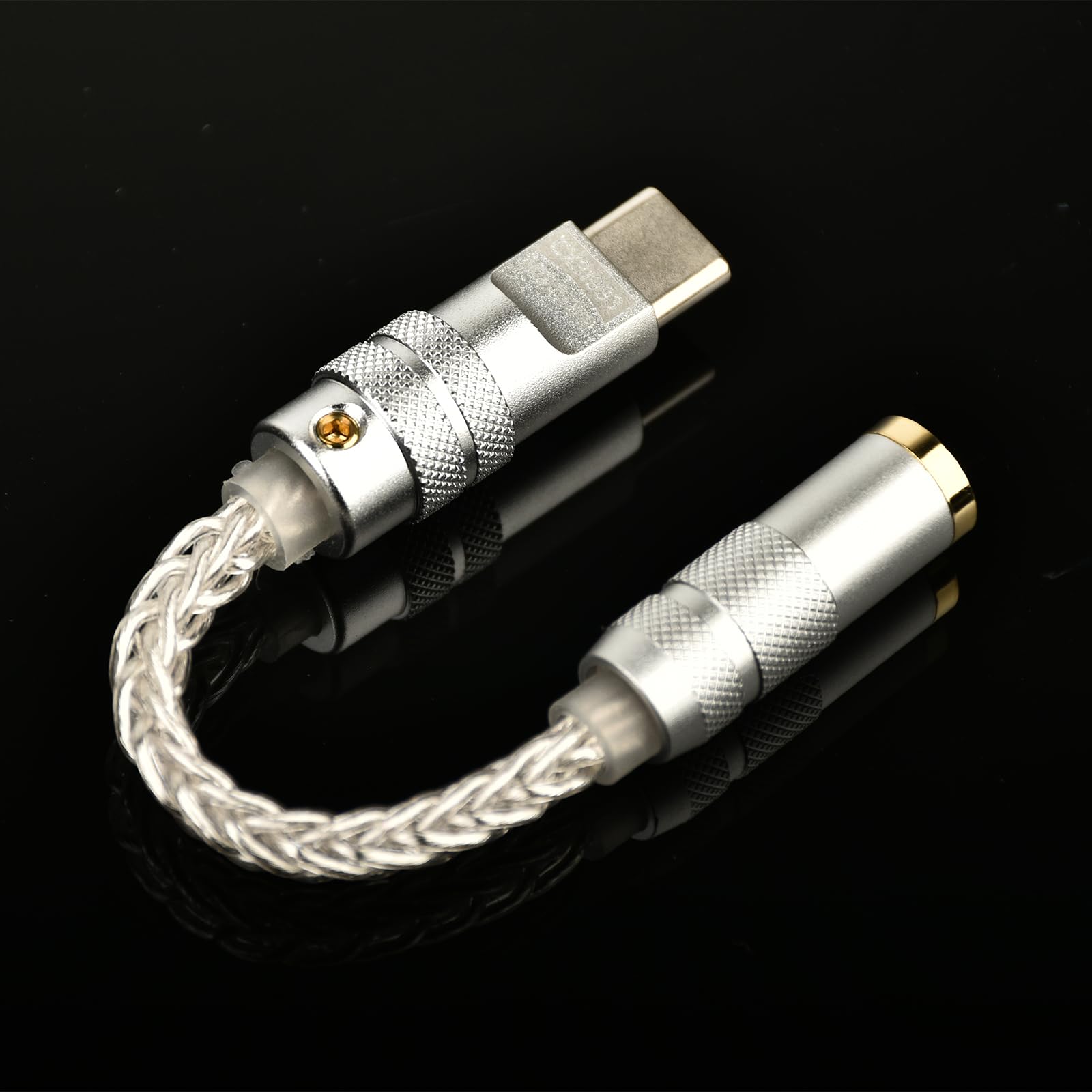 Tiandirenhe Adaptador Usb-C Tipo-C para Dac Duplo de 3,5 Mm Cx31993 Max97220, Amplificador de Decodificação de Áudio Digital Portátil Hi-Fi, Compatível com Iphone 15/15 Plus/15 Pro/15 Pro Max 16/16