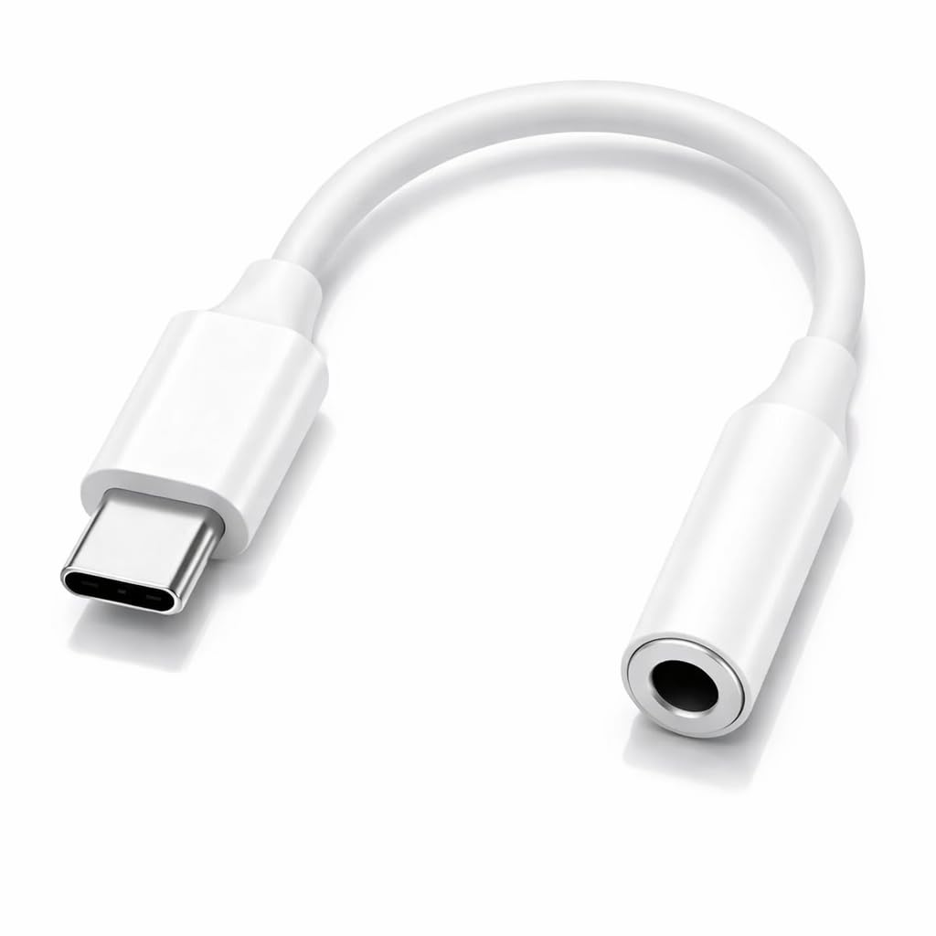 Adaptador USB-C para P2 3.5mm com Chip DAC, Conversor de Áudio Tipo C para Fone com Microfone, Áudio Estéreo Hi-Fi, Plug & Play, Compatíbilidade Universal Premium