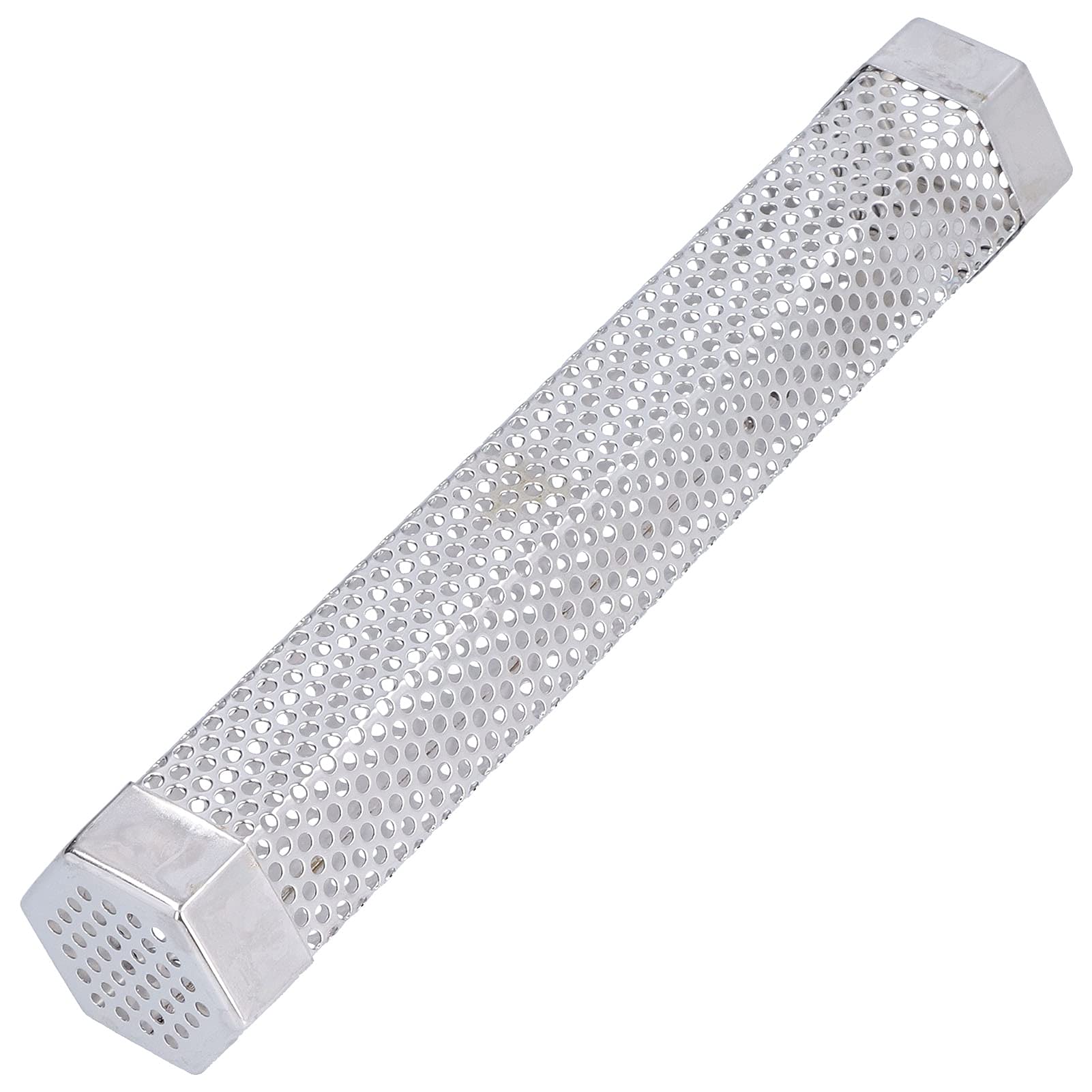 Tubo de defumador, tubo gerador de fumaça de churrasco hexagonal portátil de aço inoxidável 304 para alimentos grelhados a frio e quente (comprimento 30,6 cm x altura 5 cm [escolha do pedido:
