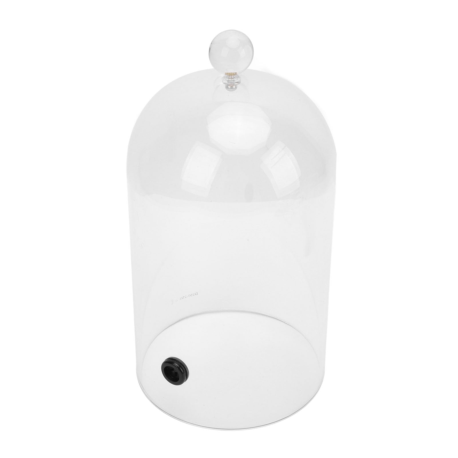 AYNEFY Fumantes para Bebidas Alimentares Acrílico Transparente Cocktail Smoker Dome Acessório Com Porta de Borracha para Cozinha Bar BBQ Display Showcase Peças de Eletrodomésticos (33cm)