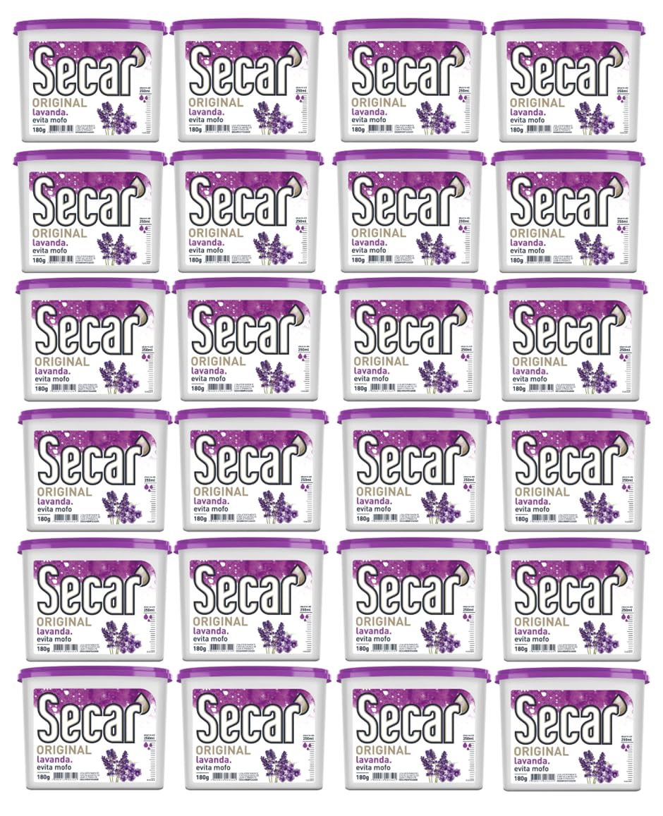 Anti Mofo Secar 24 un X 180g Natural - Desumidificador Armario (Lavanda)