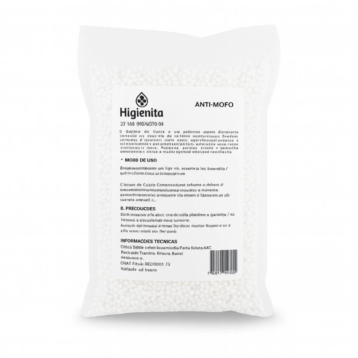 Anti Mofo 1kg em Pó Cloreto de Cálcio para Secar Umidade Guarda Roupa Armário Gaveta Closet – Higienita