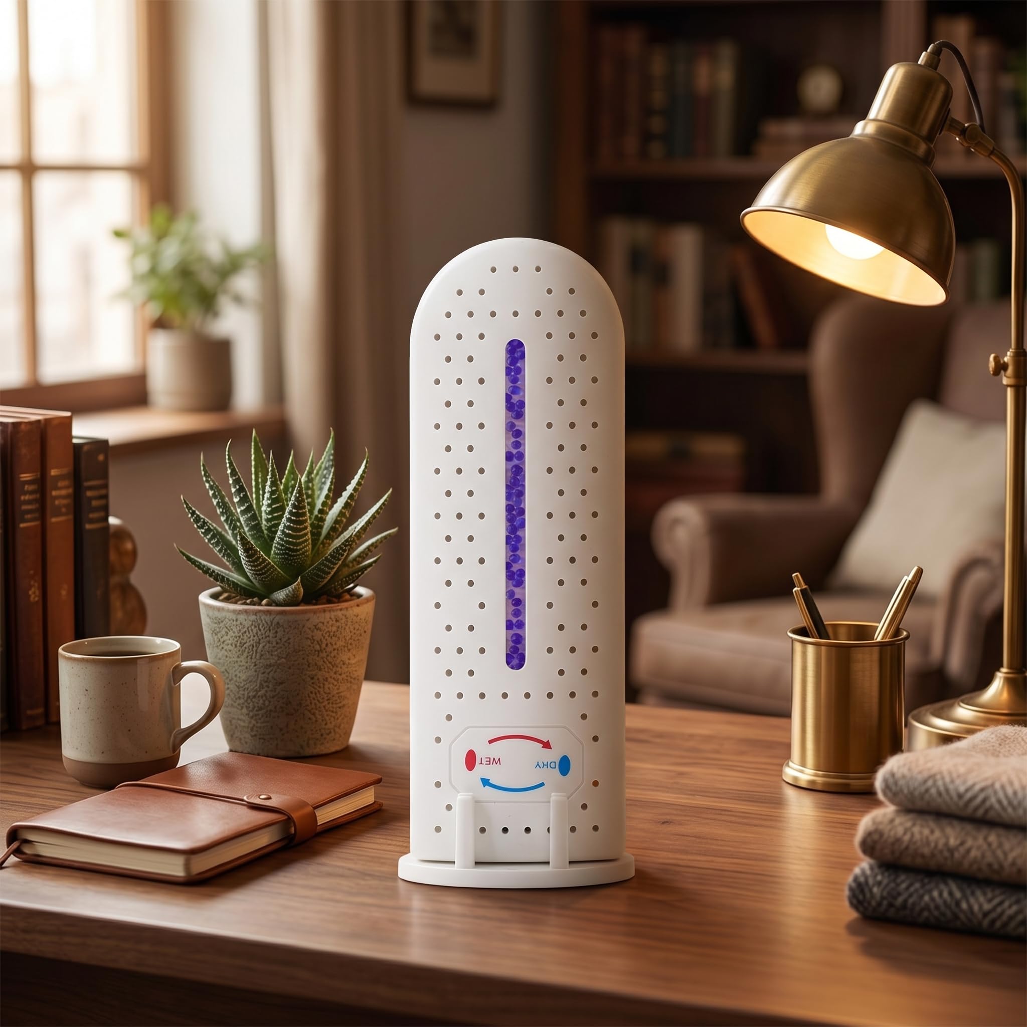 Generic Desumidificador elétrico, ABS retardador de calor USB absorvente recarregável com indicador de descoloração para armário de sapatos de casa estante