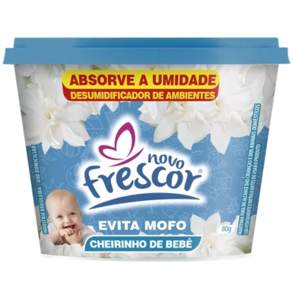 Evita Mofo Desumidificador Armários, Guarda Roupa, 80g - Fragância de Cheirinho de Bebê - Novo Frescor