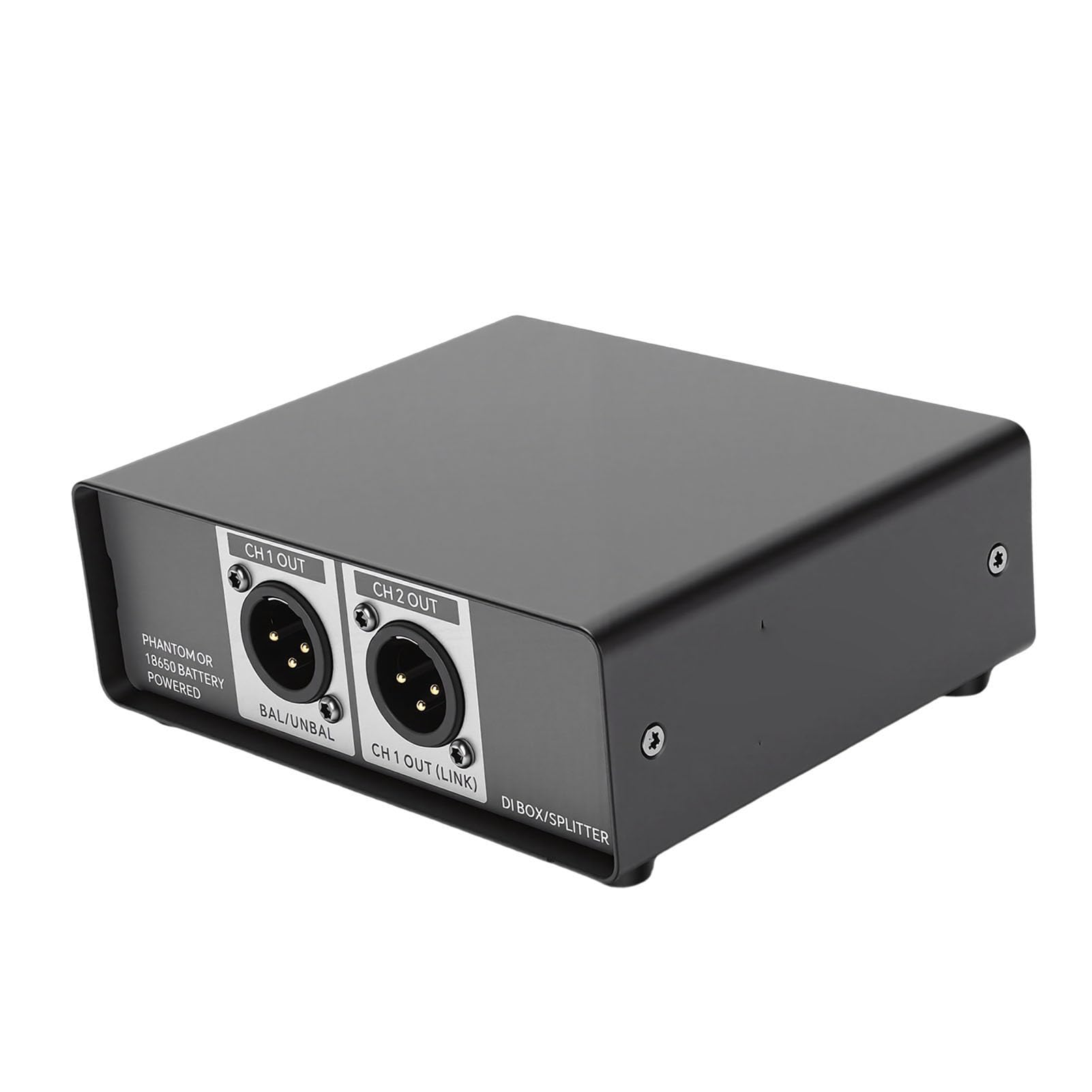Zopsc Active DI Box Caixa de Injeção Direta Profissional de 2 Canais Com Isolamento de Aterramento GND e Opções de Alimentação Dupla para Gravação de Estúdio de Controlador de DJ
