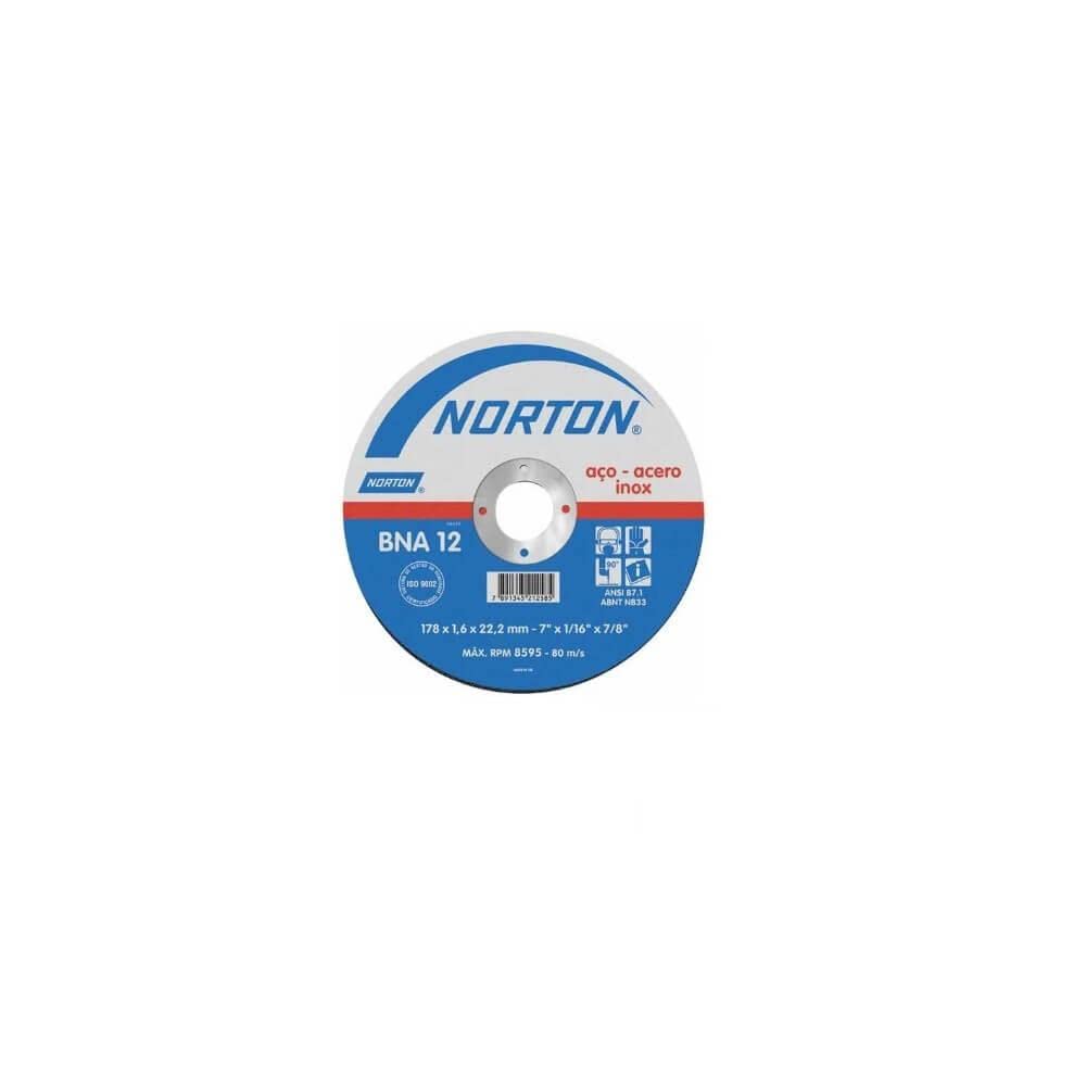 Disco de Corte BNA12 4.1/2 pol. - NORTON (66252846557)