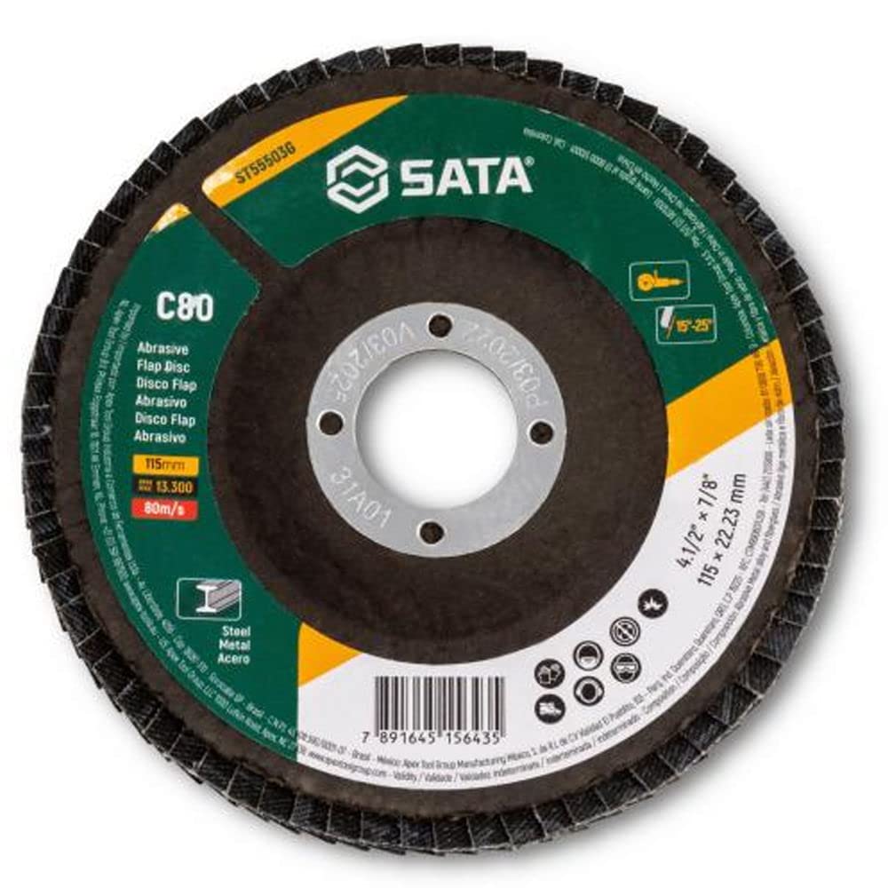 Disco de Corte Abrasivo Metal e Inox 4.1/2"x 1,6mm Sata ST55053G ST55053G