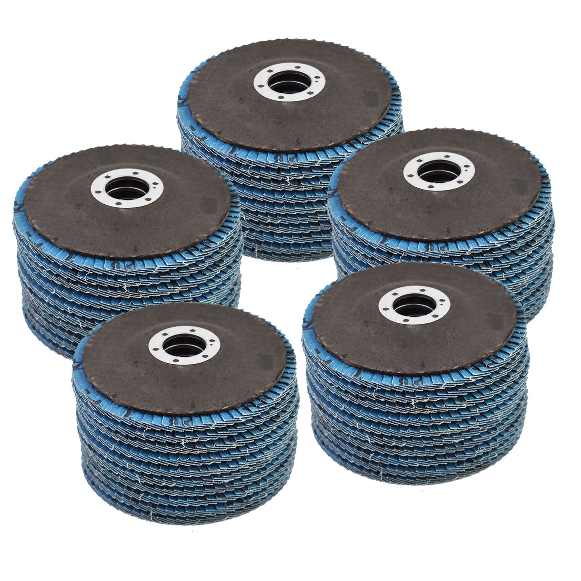 kimllier Discos de Lixa Flap de Zircônia Premium de 4-1/2 Polegadas X 7/8 Polegadas, Pacote com 50 Unidades, Grão 40, Para Esmerilhadeira Angular, Tipo 29.