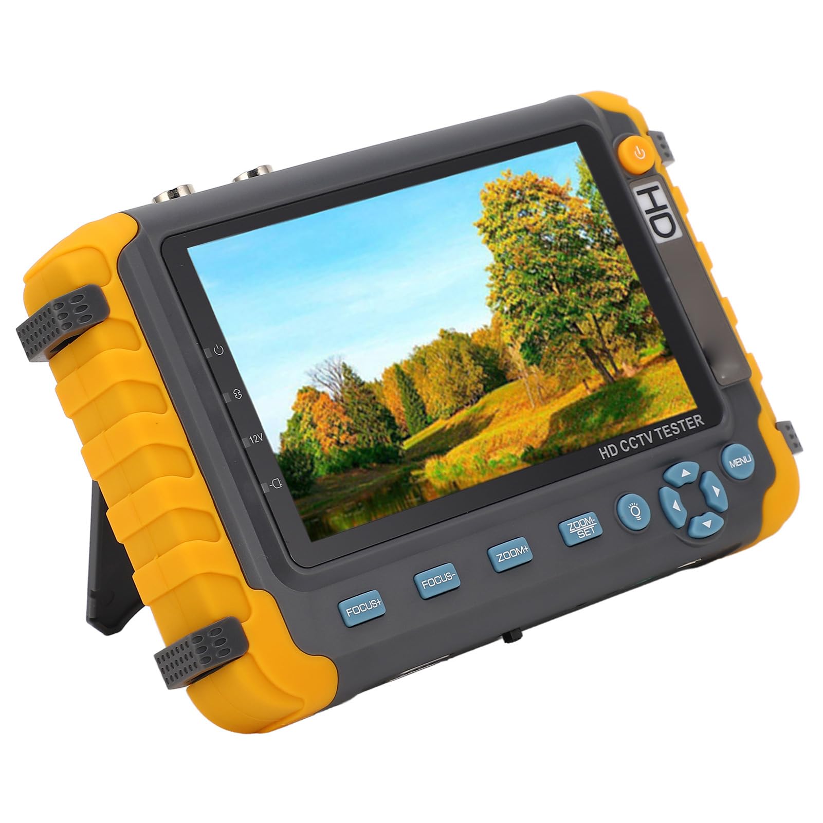 Luocute Testador de CFTV de 5 Polegadas, Monitor de Vídeo Analógico AHD TVI CVI de 8MP Com Entrada VGA HD UTP Teste de Cabo Saída de Energia DC12V, para de Câmera de Segur